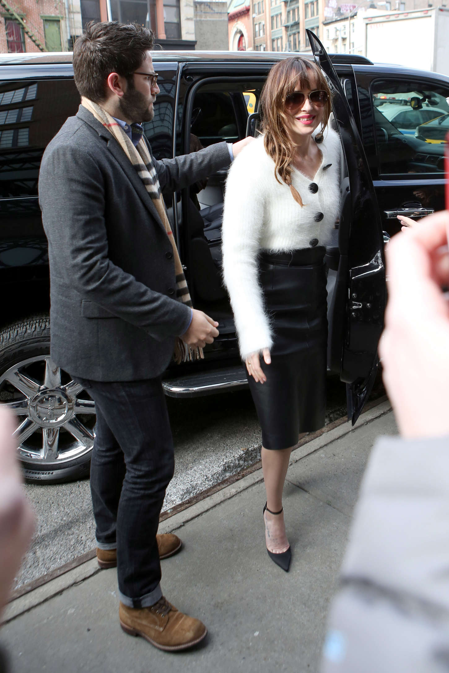 Dakota Johnson attends the Fifty Shades Of Grey screening