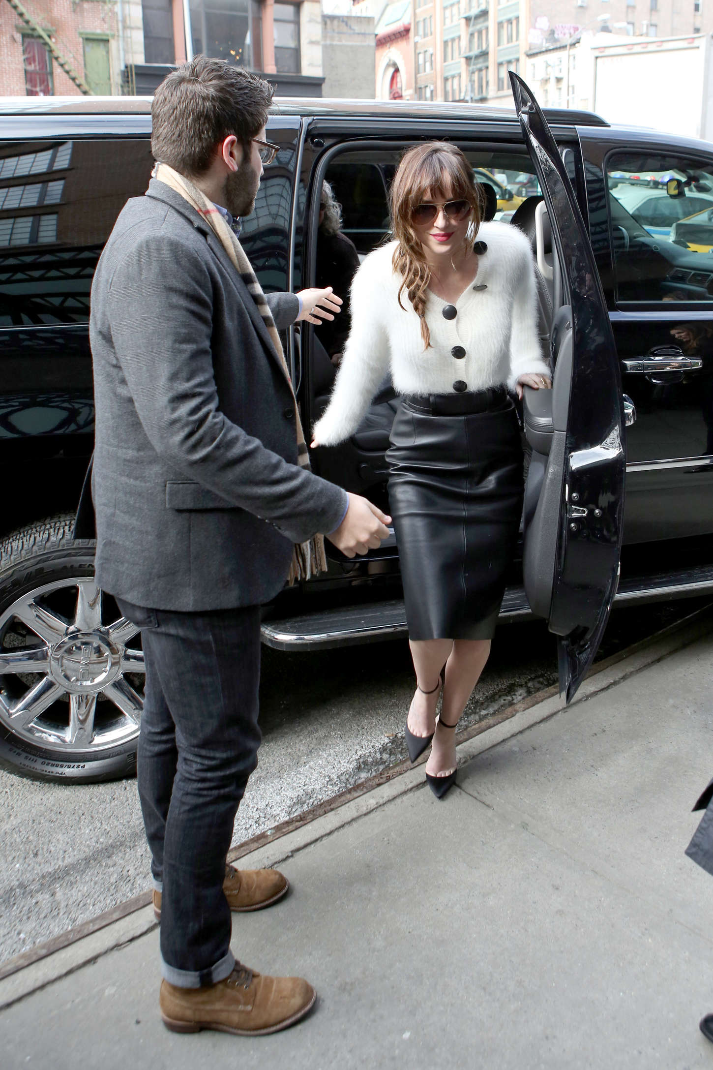 Dakota Johnson attends the Fifty Shades Of Grey screening