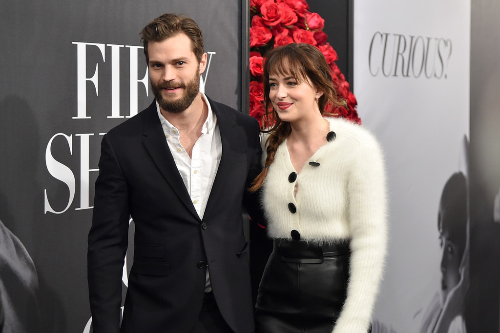 Dakota Johnson attends the Fifty Shades Of Grey screening