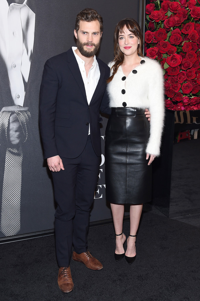 Dakota Johnson attends the Fifty Shades Of Grey screening