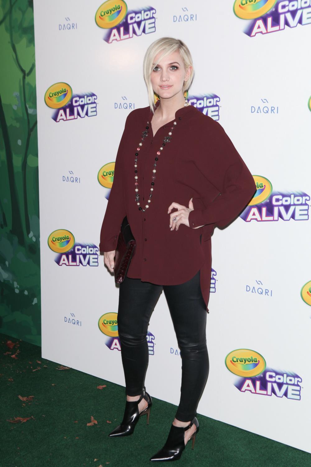 Ashlee Simpson attends Crayola Color Alive Launch