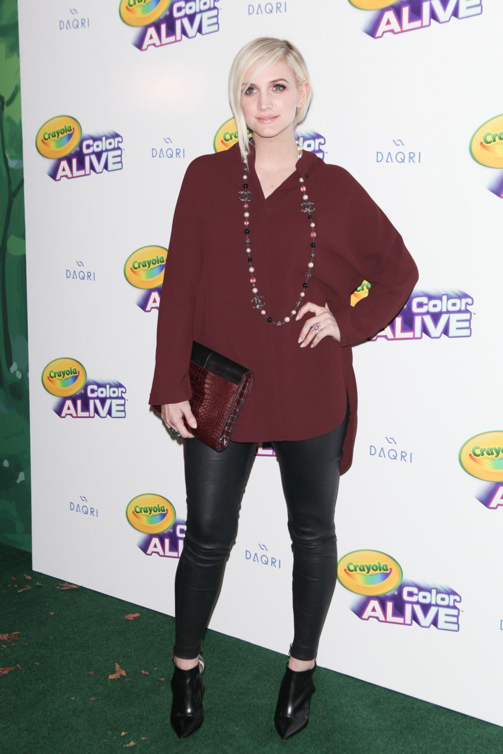 Ashlee Simpson attends Crayola Color Alive Launch