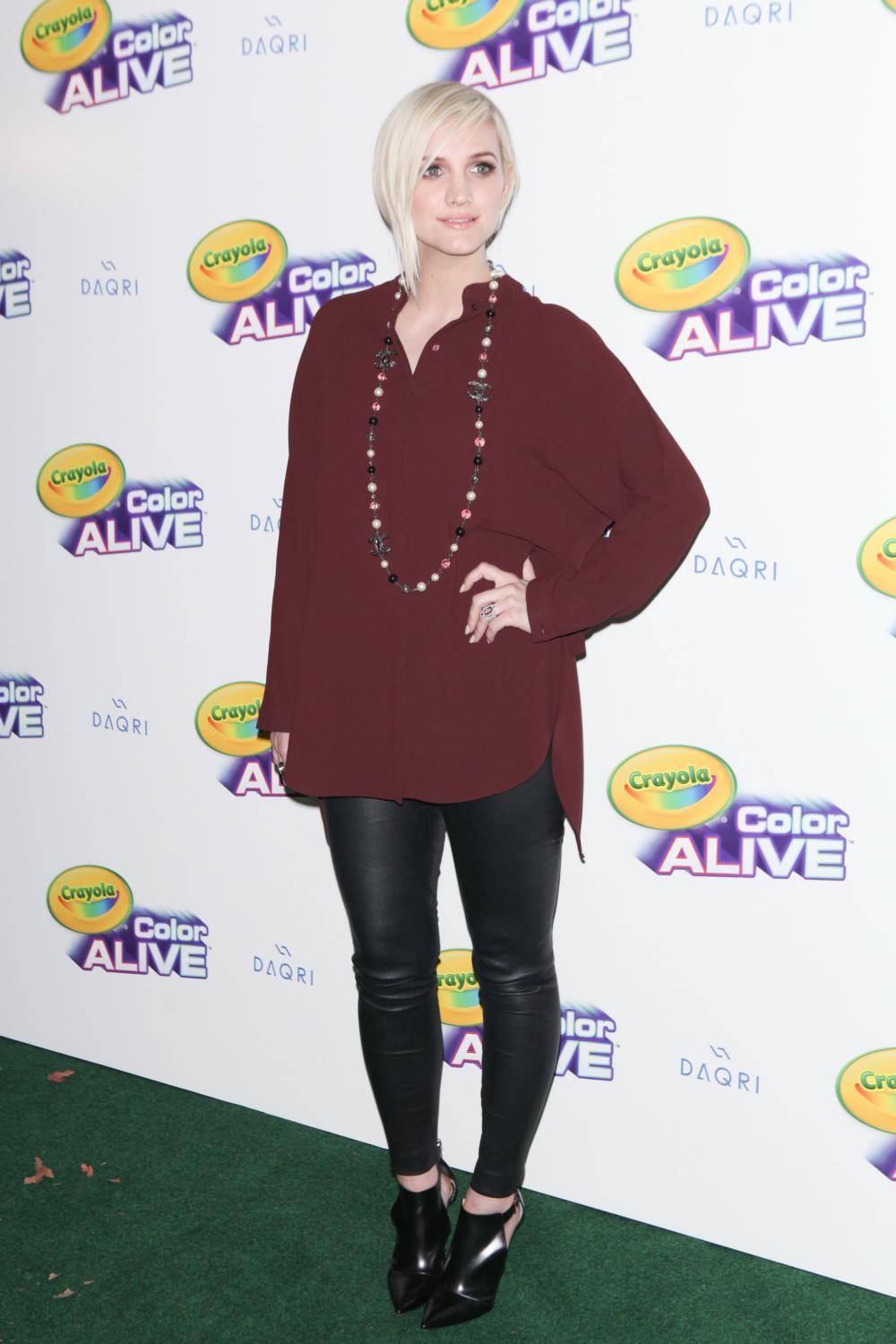 Ashlee Simpson attends Crayola Color Alive Launch