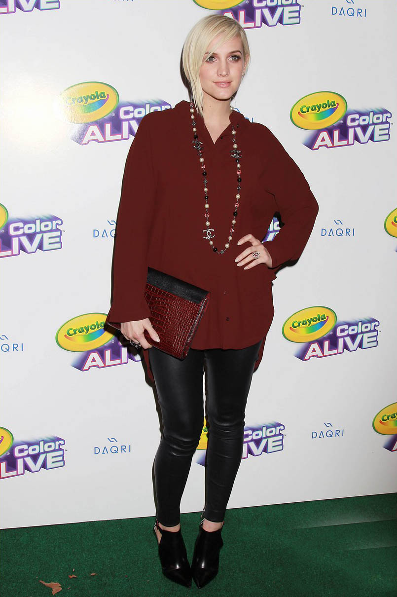 Ashlee Simpson attends Crayola Color Alive Launch