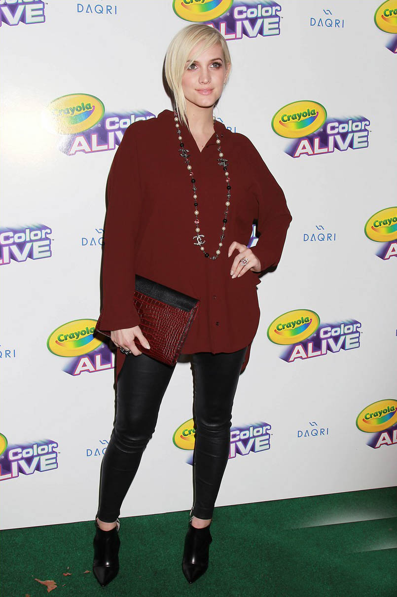 Ashlee Simpson attends Crayola Color Alive Launch