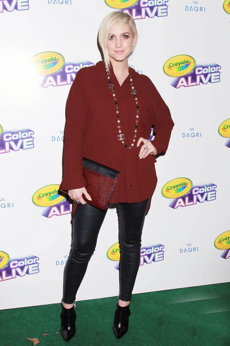 Ashlee Simpson attends Crayola Color Alive Launch