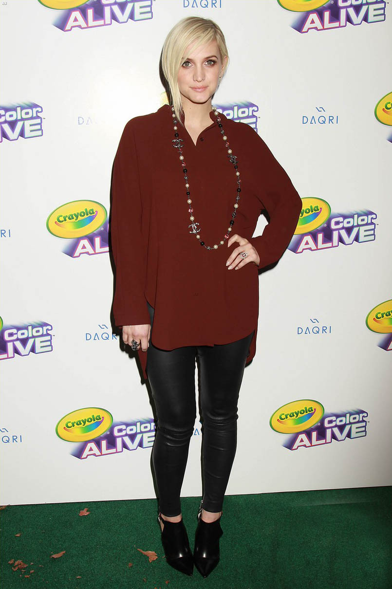 Ashlee Simpson attends Crayola Color Alive Launch