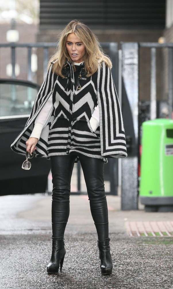 Patsy Kensit is pictured leaving the ITV studios