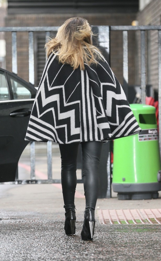 Patsy Kensit is pictured leaving the ITV studios