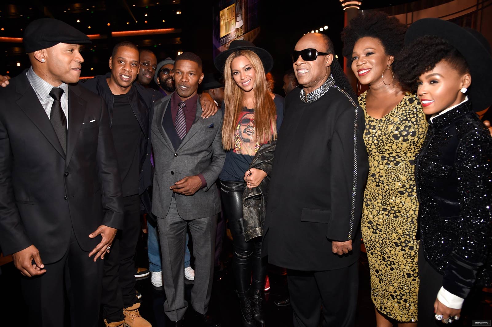 Beyonce attends Stevie Wonder Songs in the Key of Life an All-Star Grammy Salute