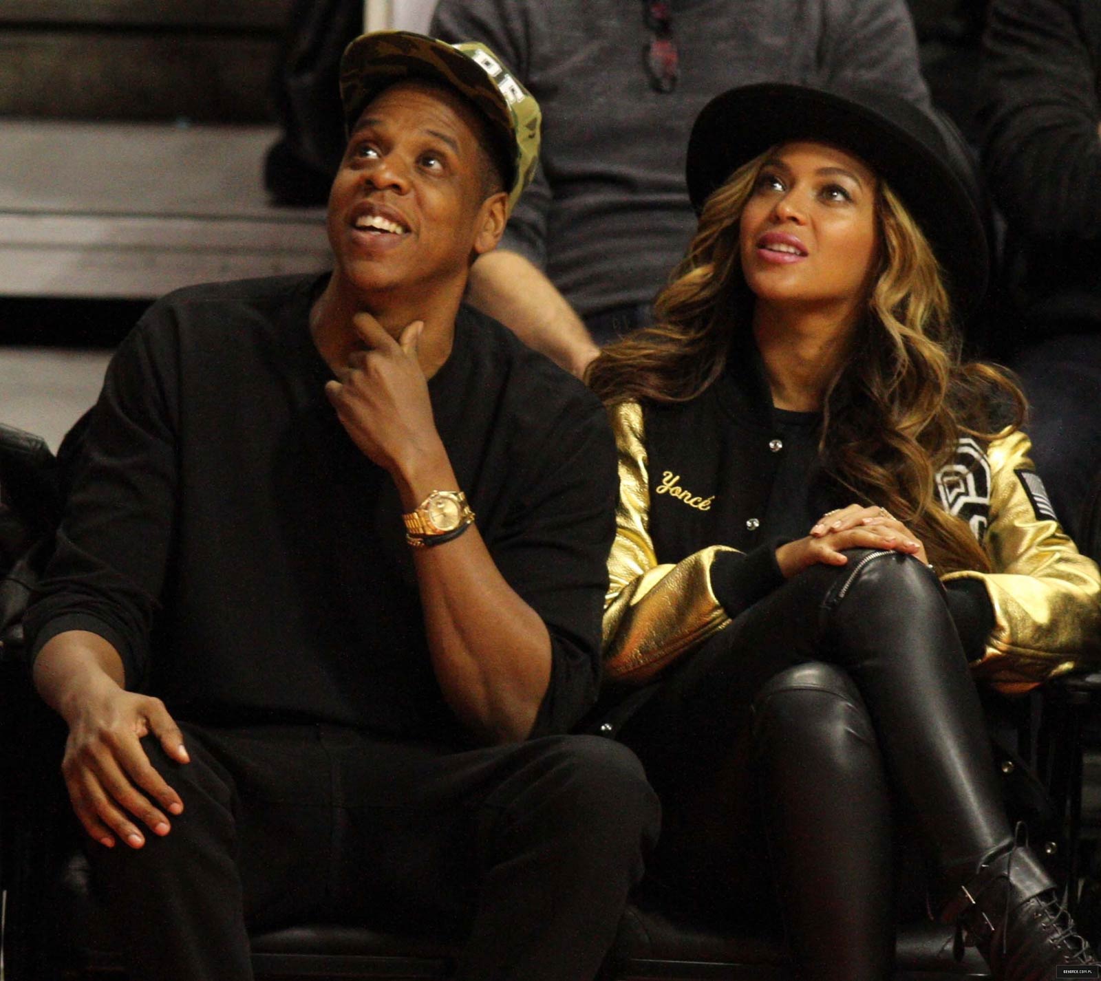 Beyonce attends Los Angeles Clippers vs Cleveland Cavaliers game