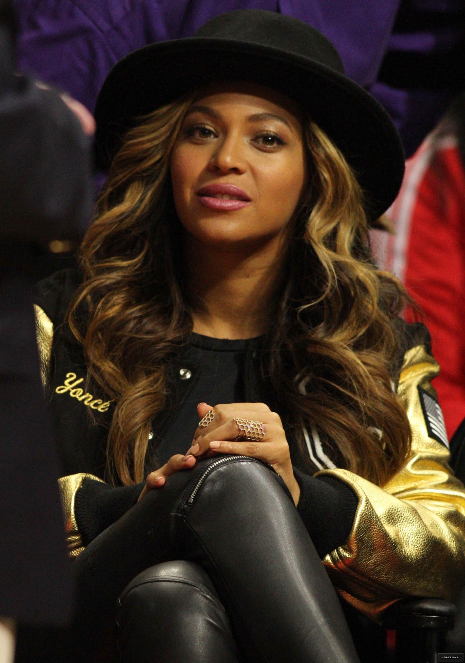 Beyonce attends Los Angeles Clippers vs Cleveland Cavaliers game