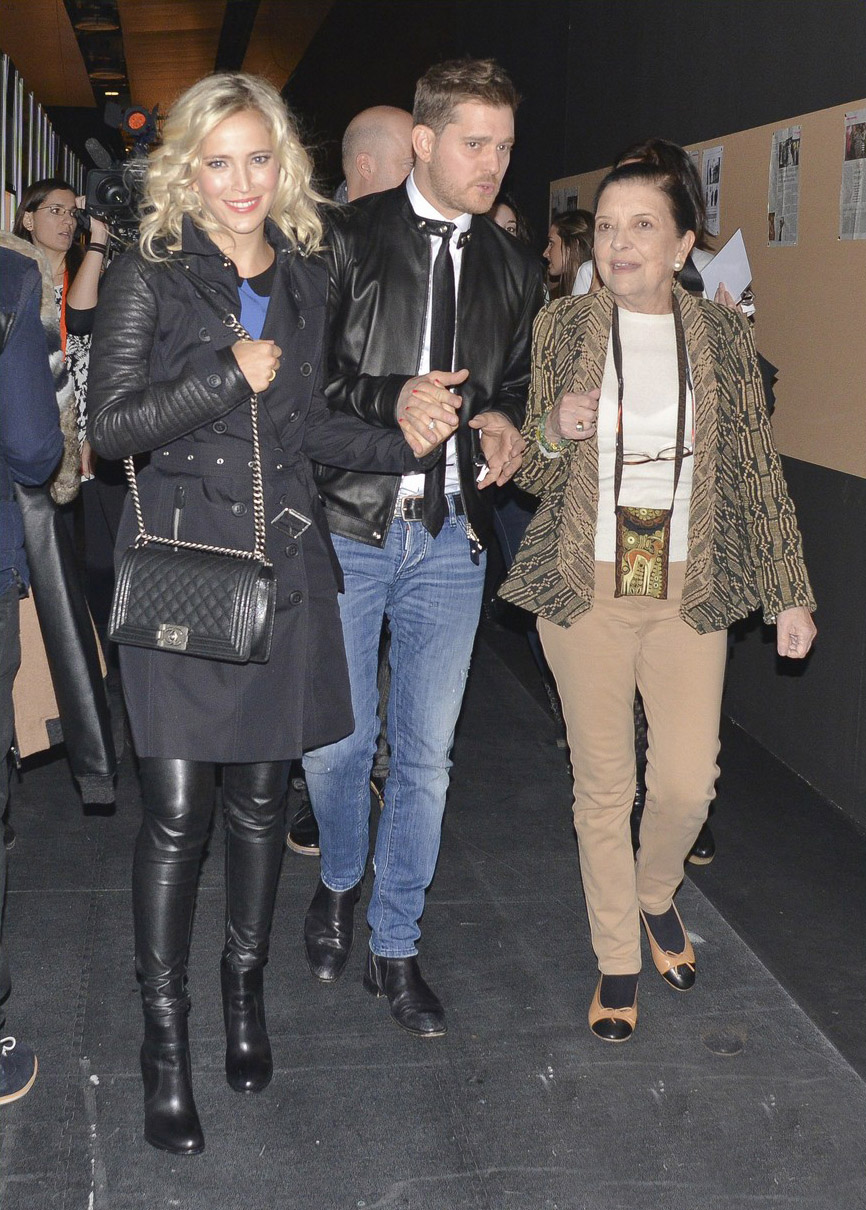 Luisana Lopilato arrives at the David Delfin Fashion Show