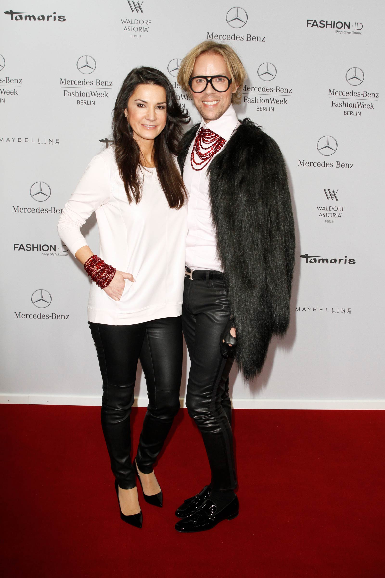 Mariella Ahrens attends Mercedes-Benz Fashion Week