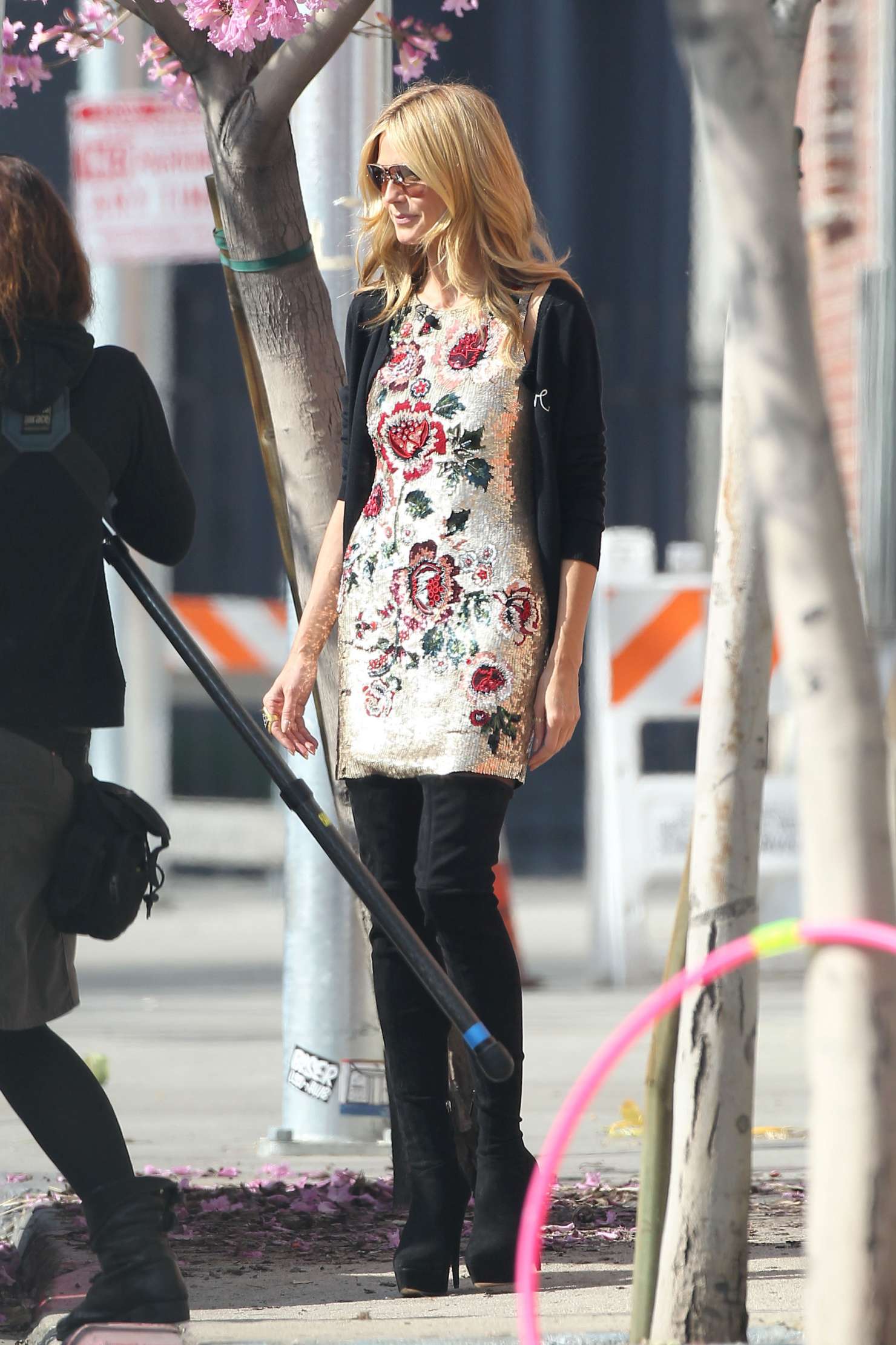 Heidi Klum on the Set of Germany Next Top Model Shooting in LA