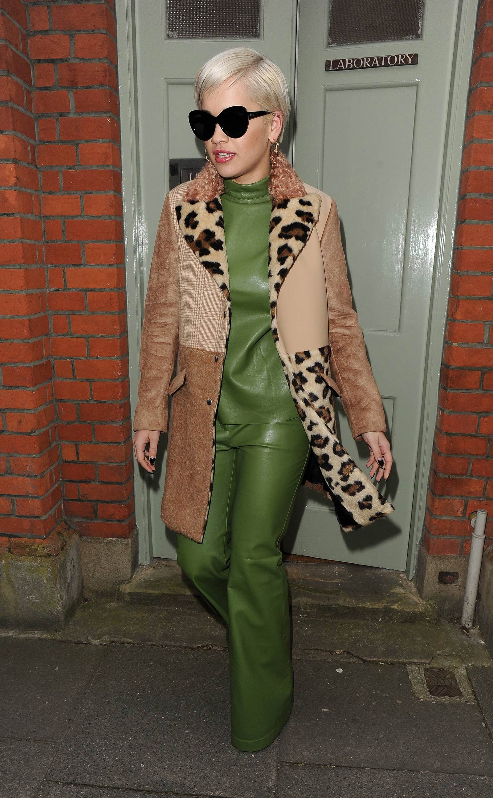 Rita Ora leaving a studio in London