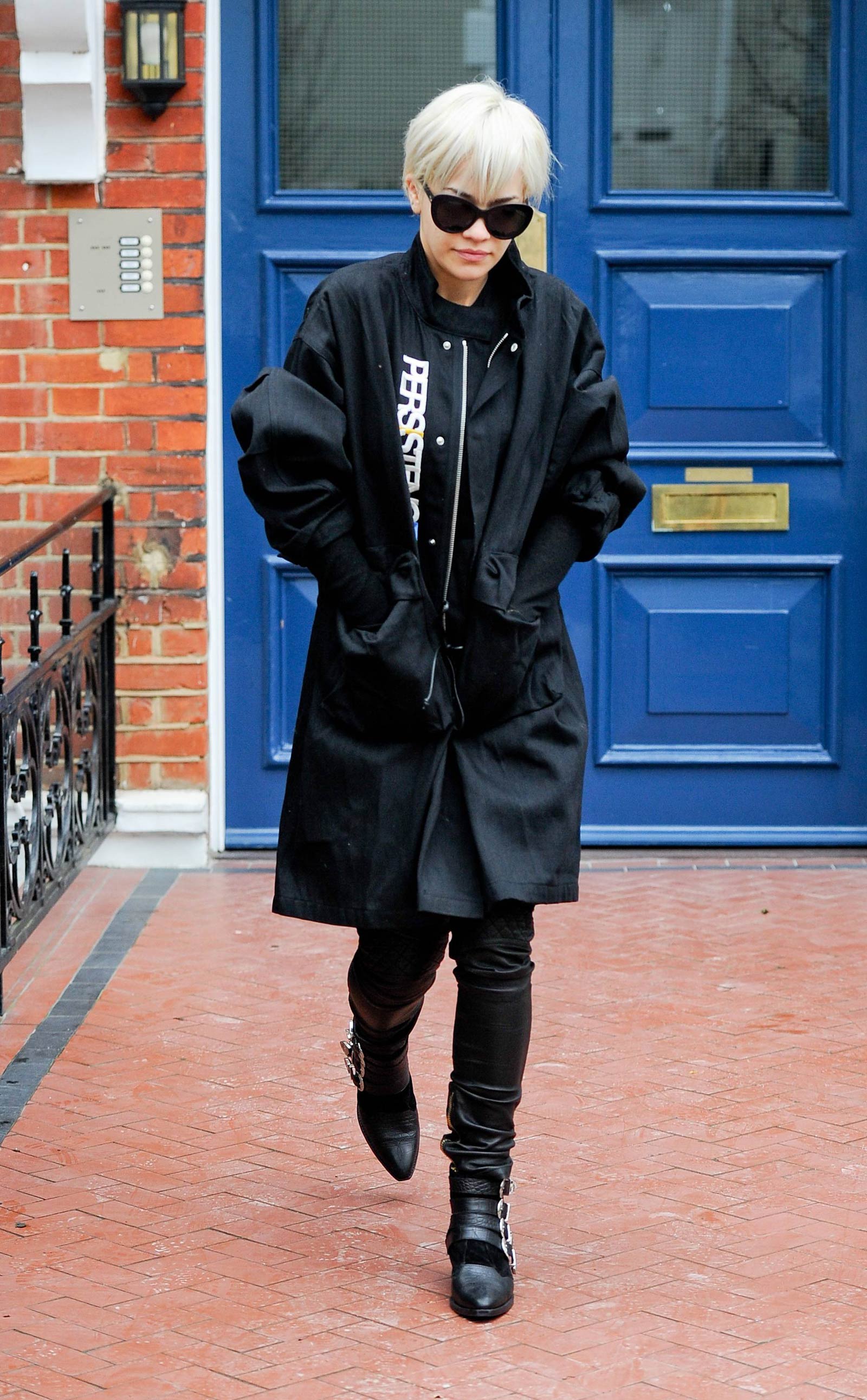 Rita Ora seen leaving her home in Notting Hill