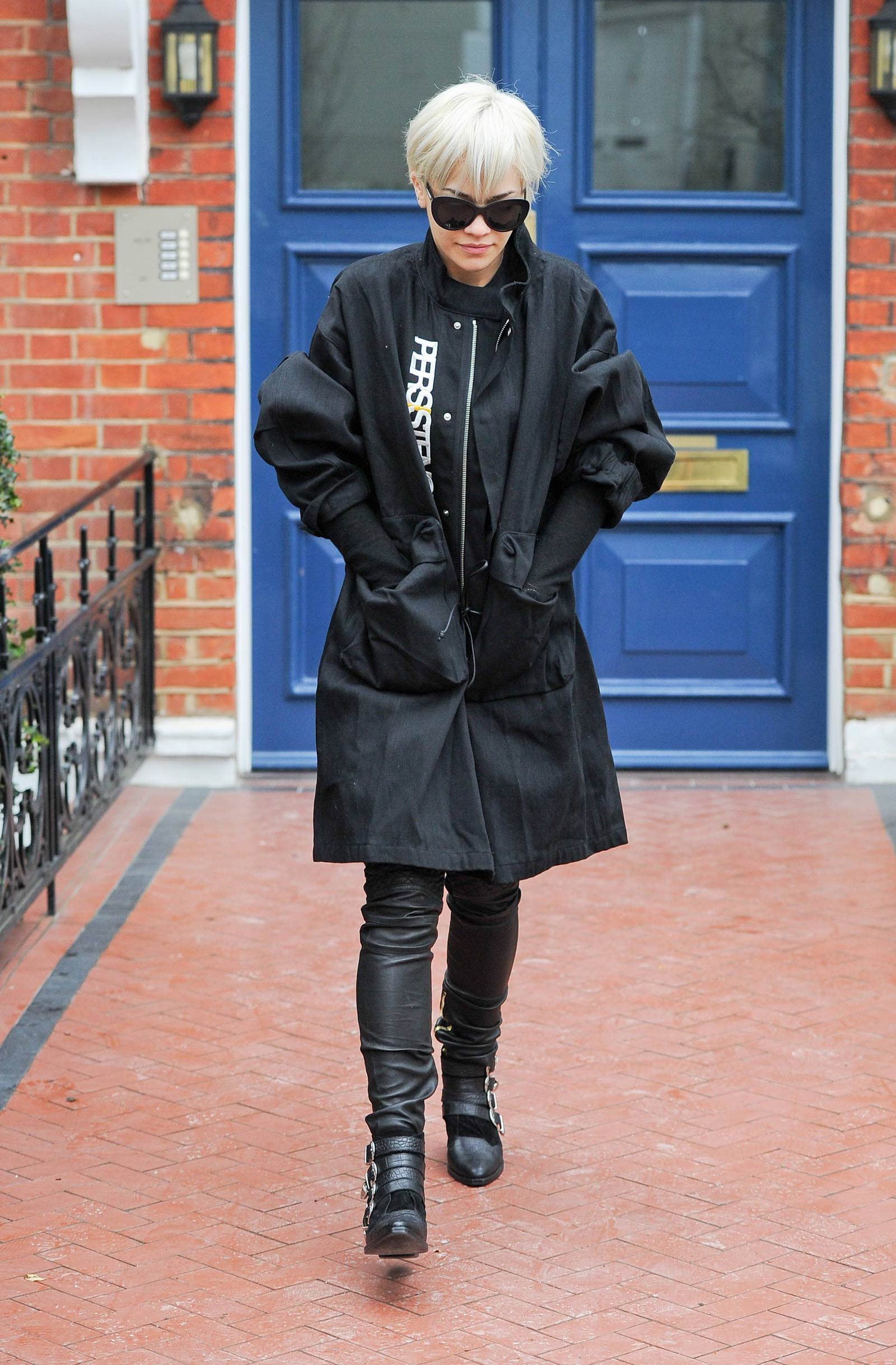 Rita Ora seen leaving her home in Notting Hill