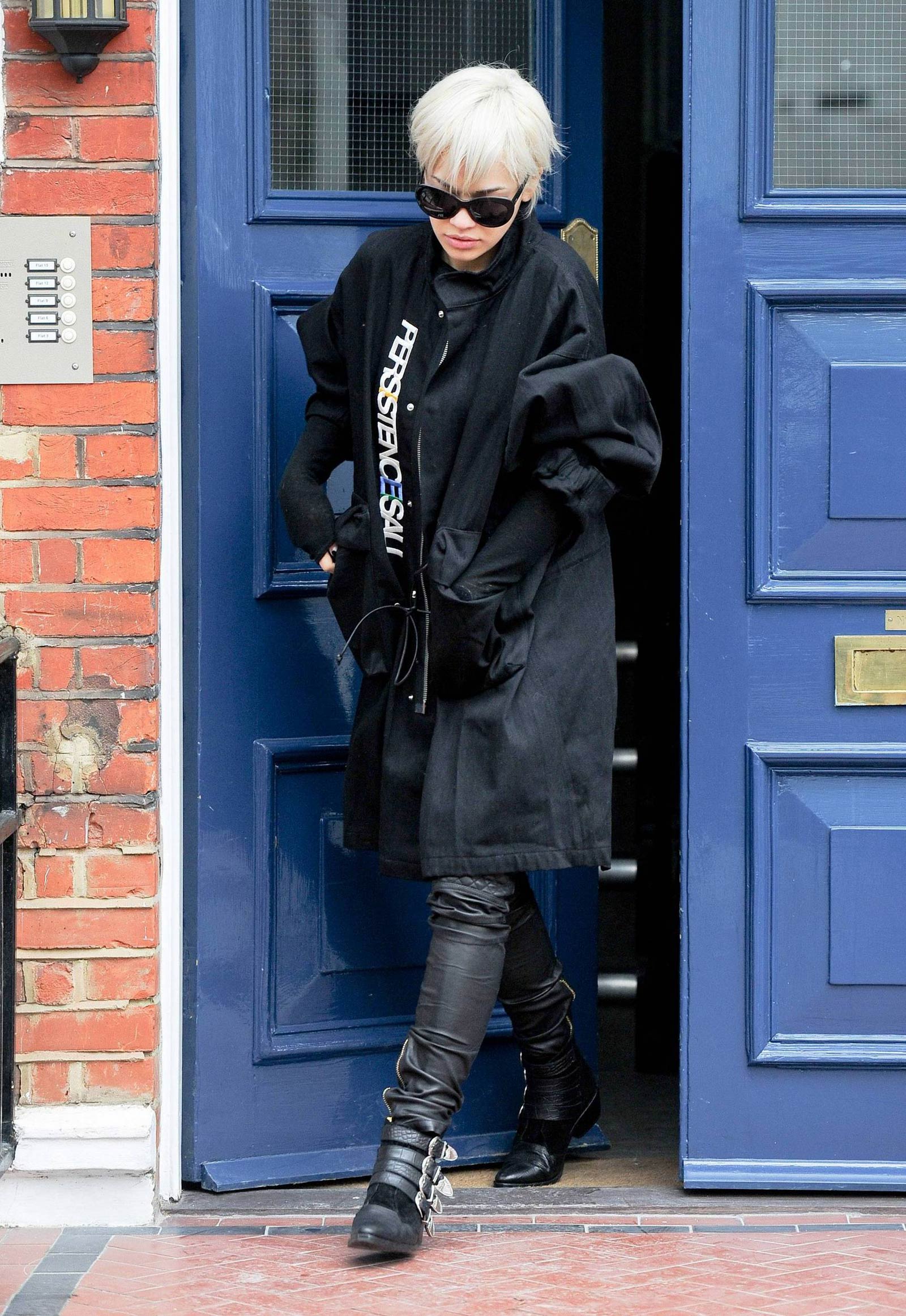 Rita Ora seen leaving her home in Notting Hill