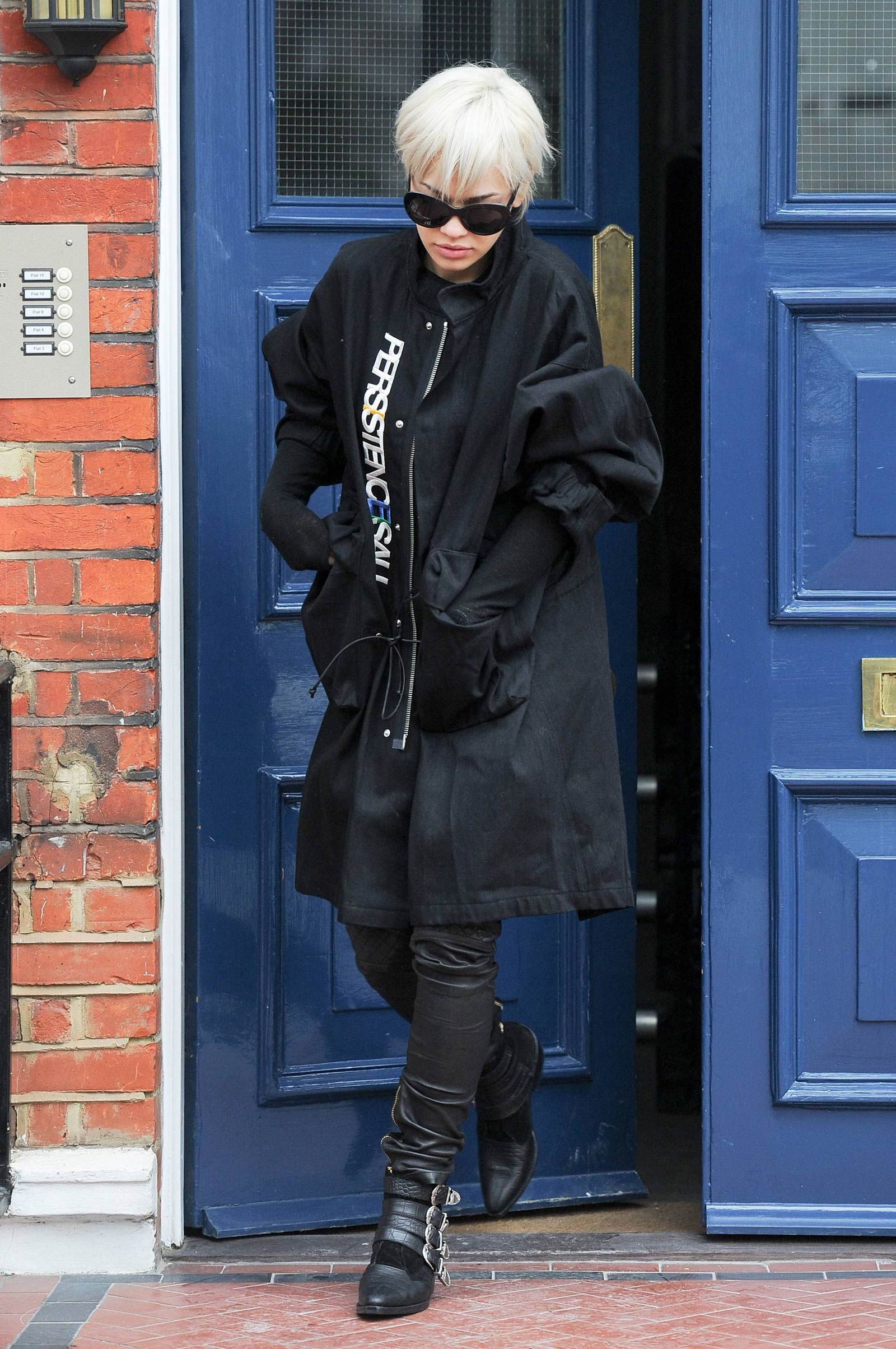 Rita Ora seen leaving her home in Notting Hill