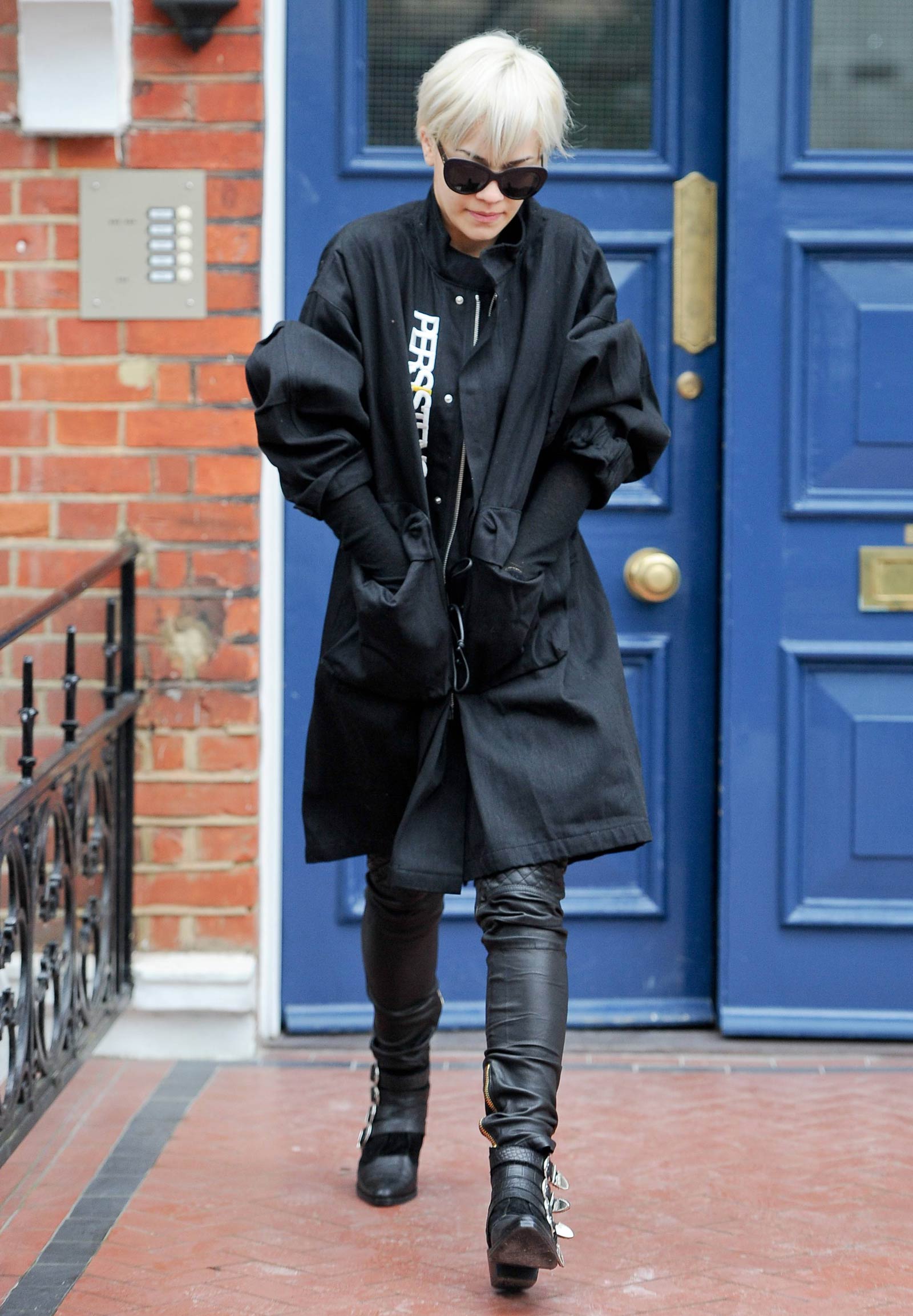 Rita Ora seen leaving her home in Notting Hill