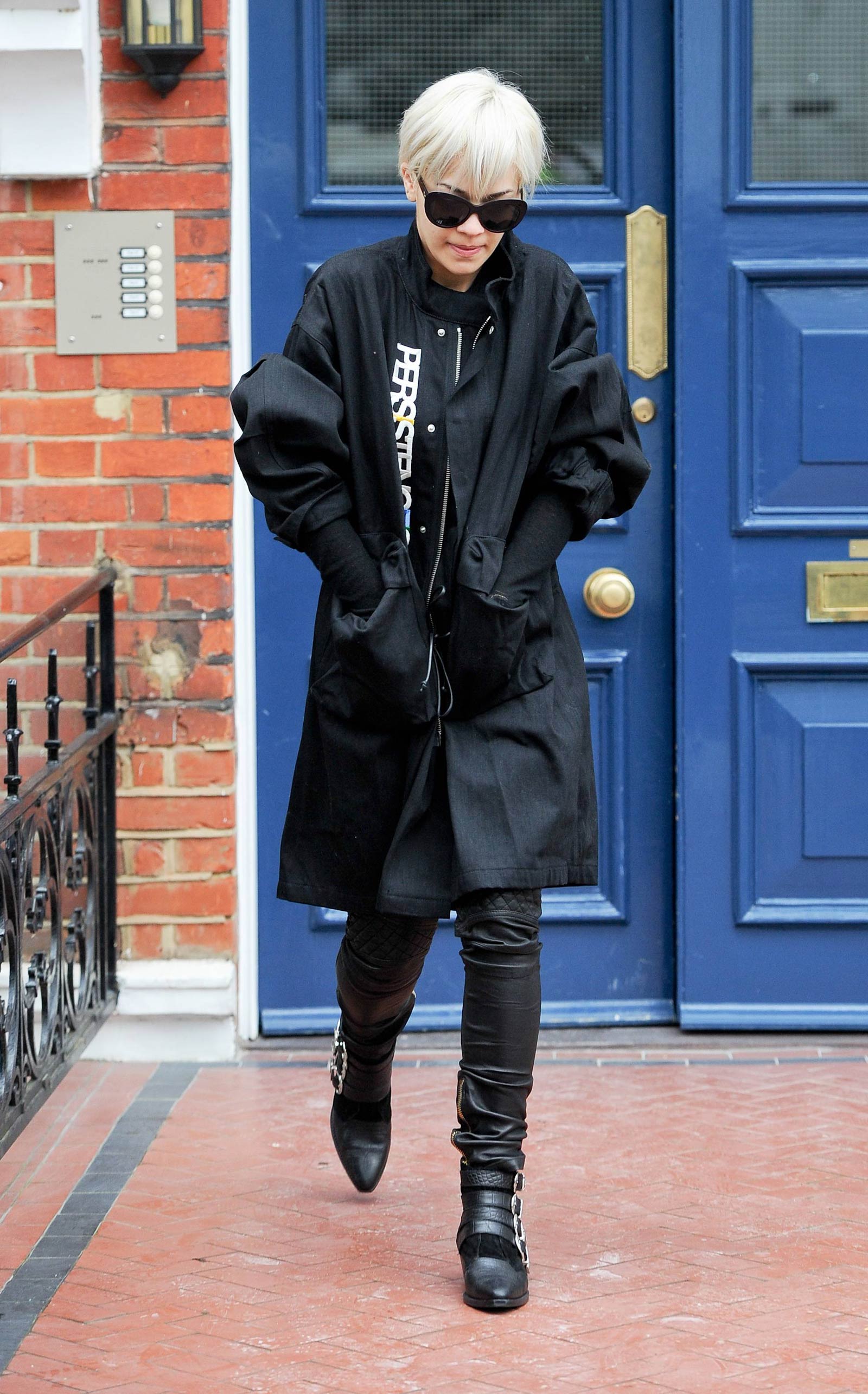 Rita Ora seen leaving her home in Notting Hill