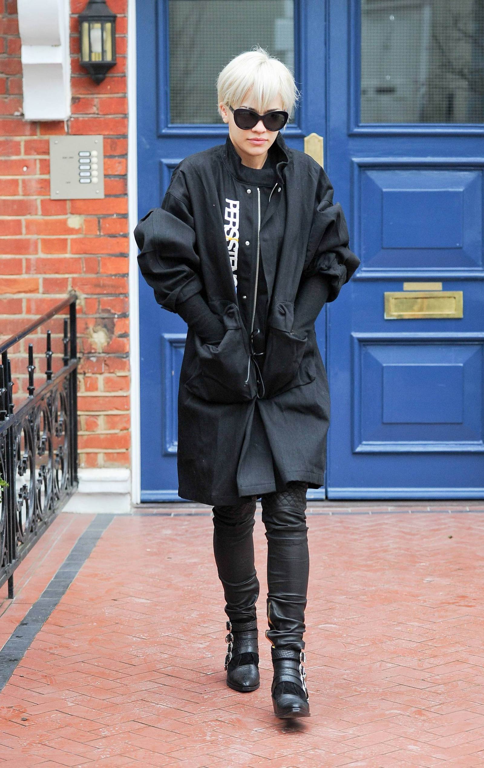 Rita Ora seen leaving her home in Notting Hill