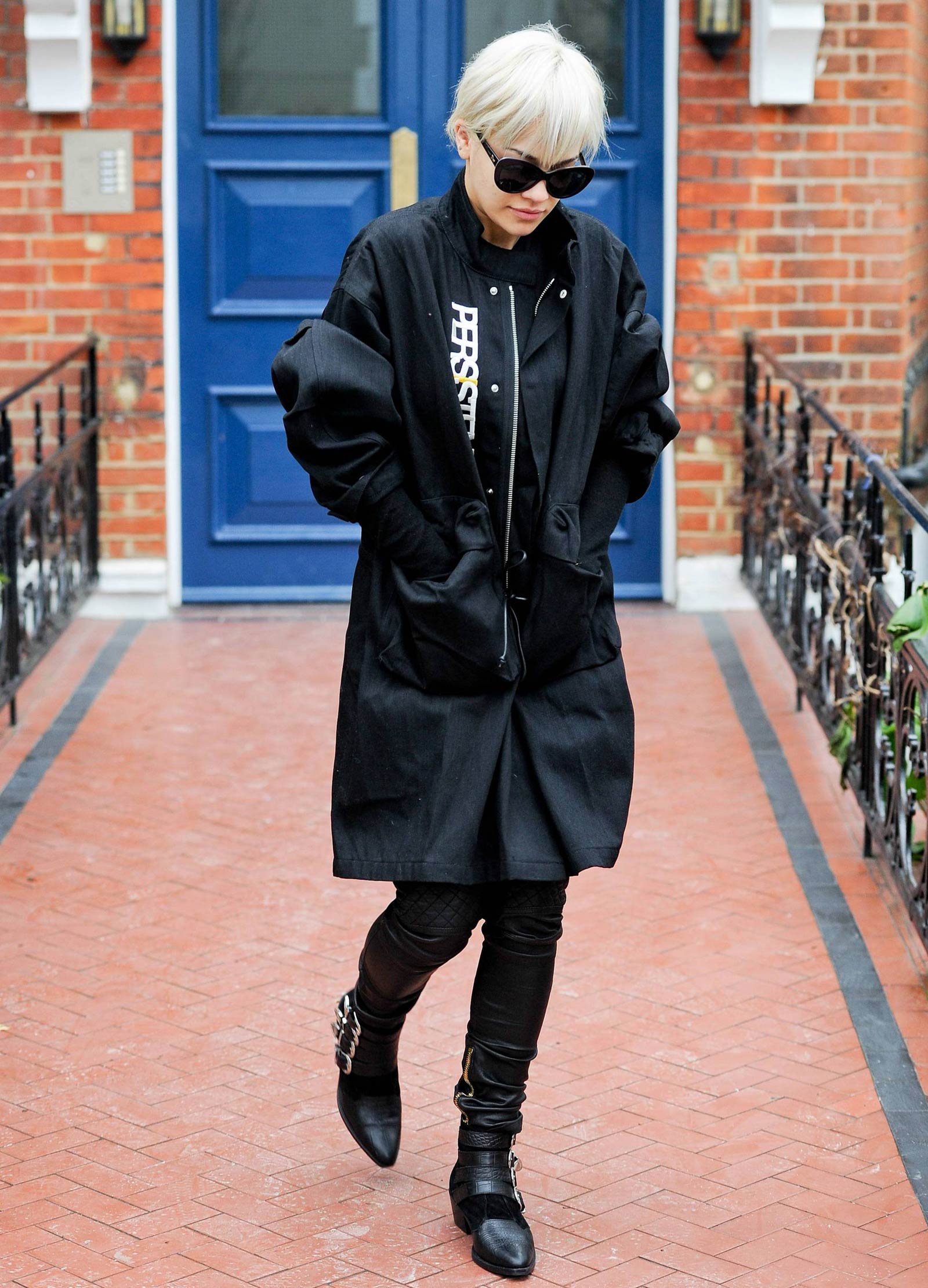 Rita Ora seen leaving her home in Notting Hill