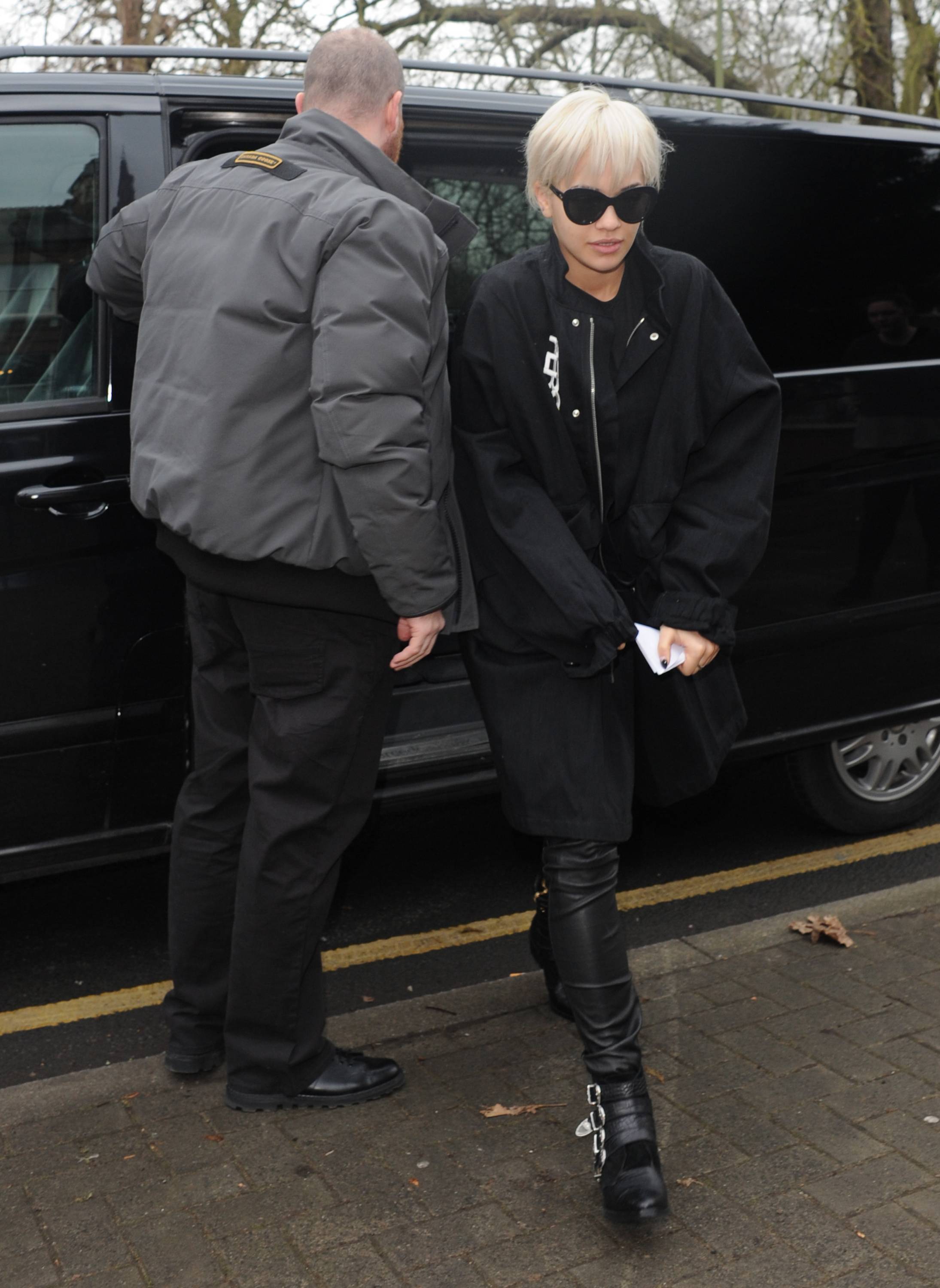 Rita Ora seen leaving her home in Notting Hill