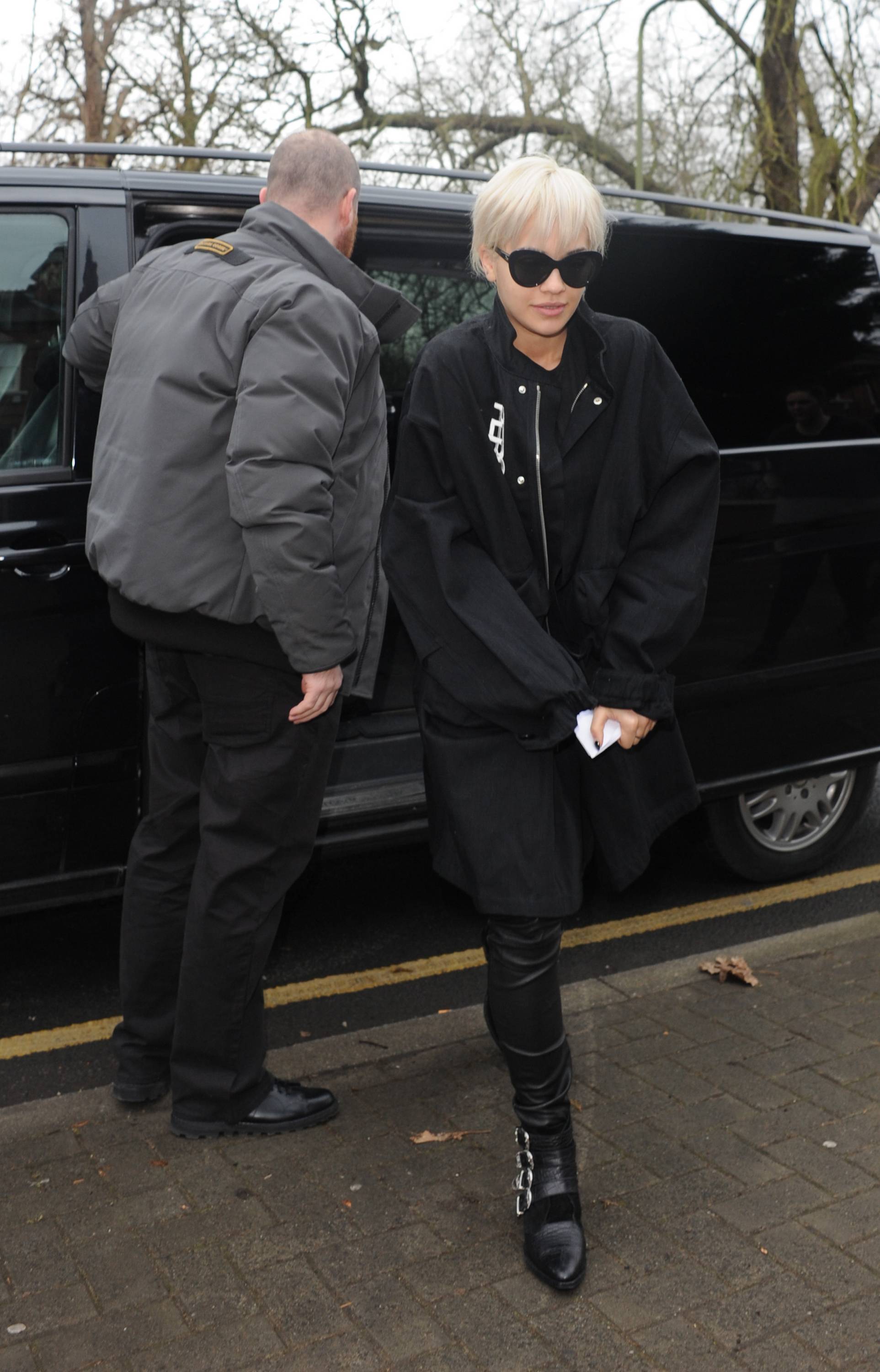 Rita Ora seen leaving her home in Notting Hill