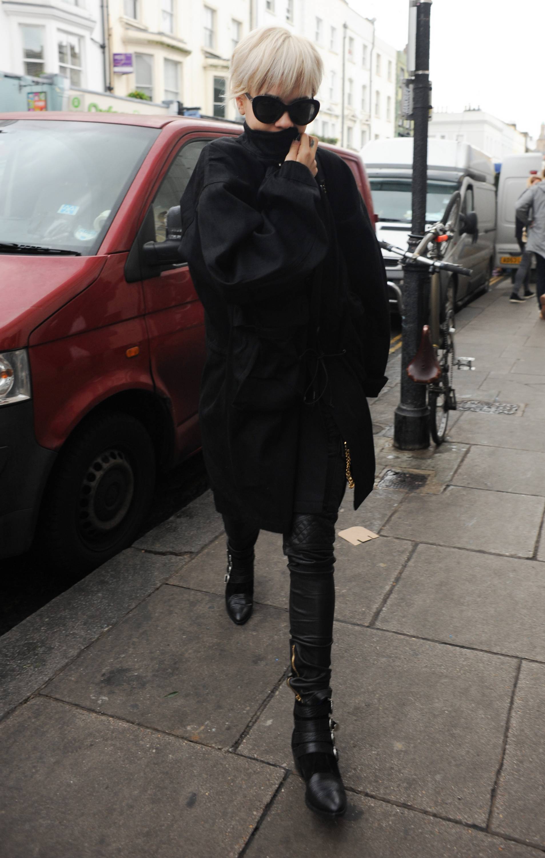 Rita Ora seen leaving her home in Notting Hill