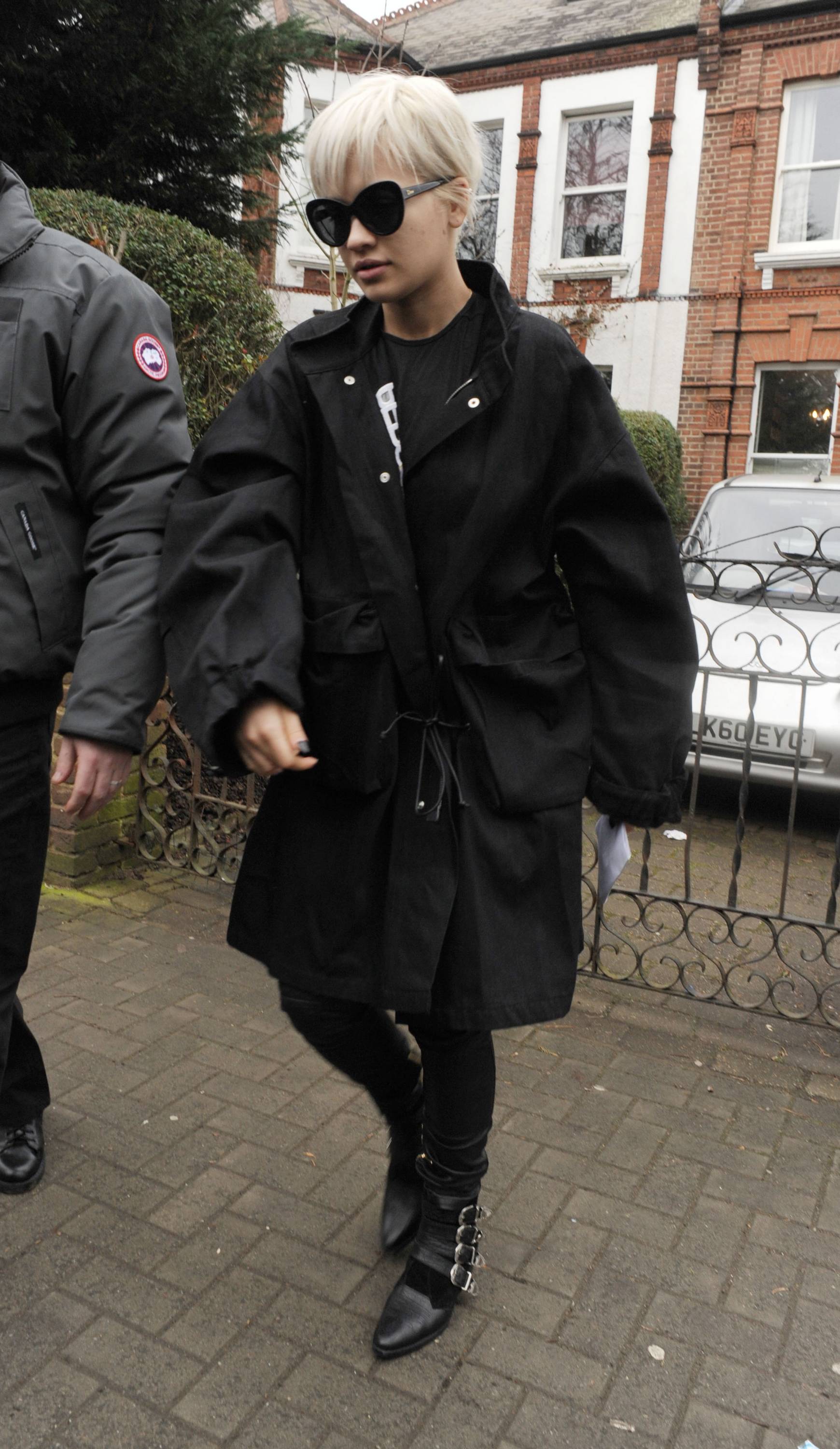 Rita Ora seen leaving her home in Notting Hill