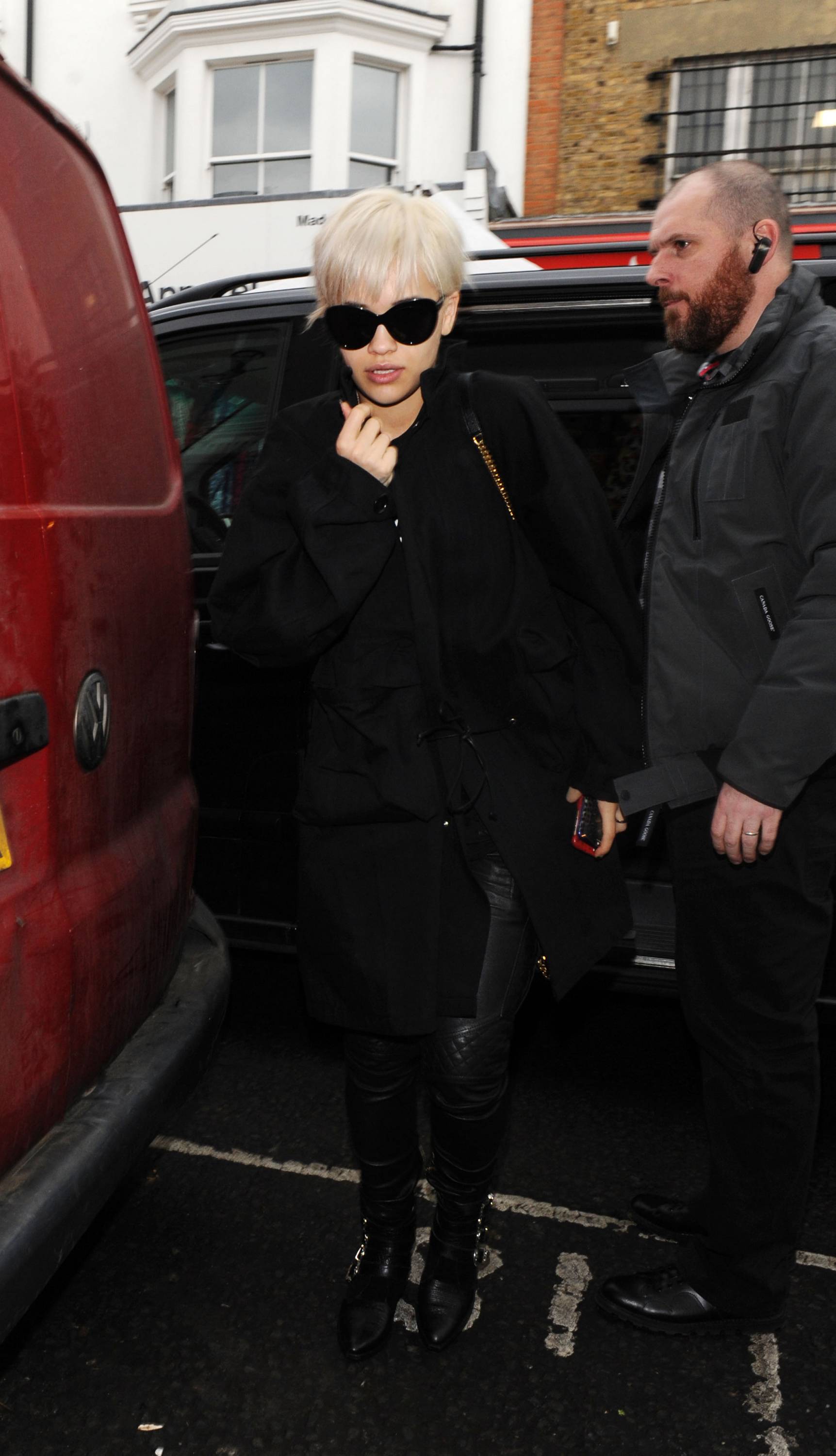 Rita Ora seen leaving her home in Notting Hill