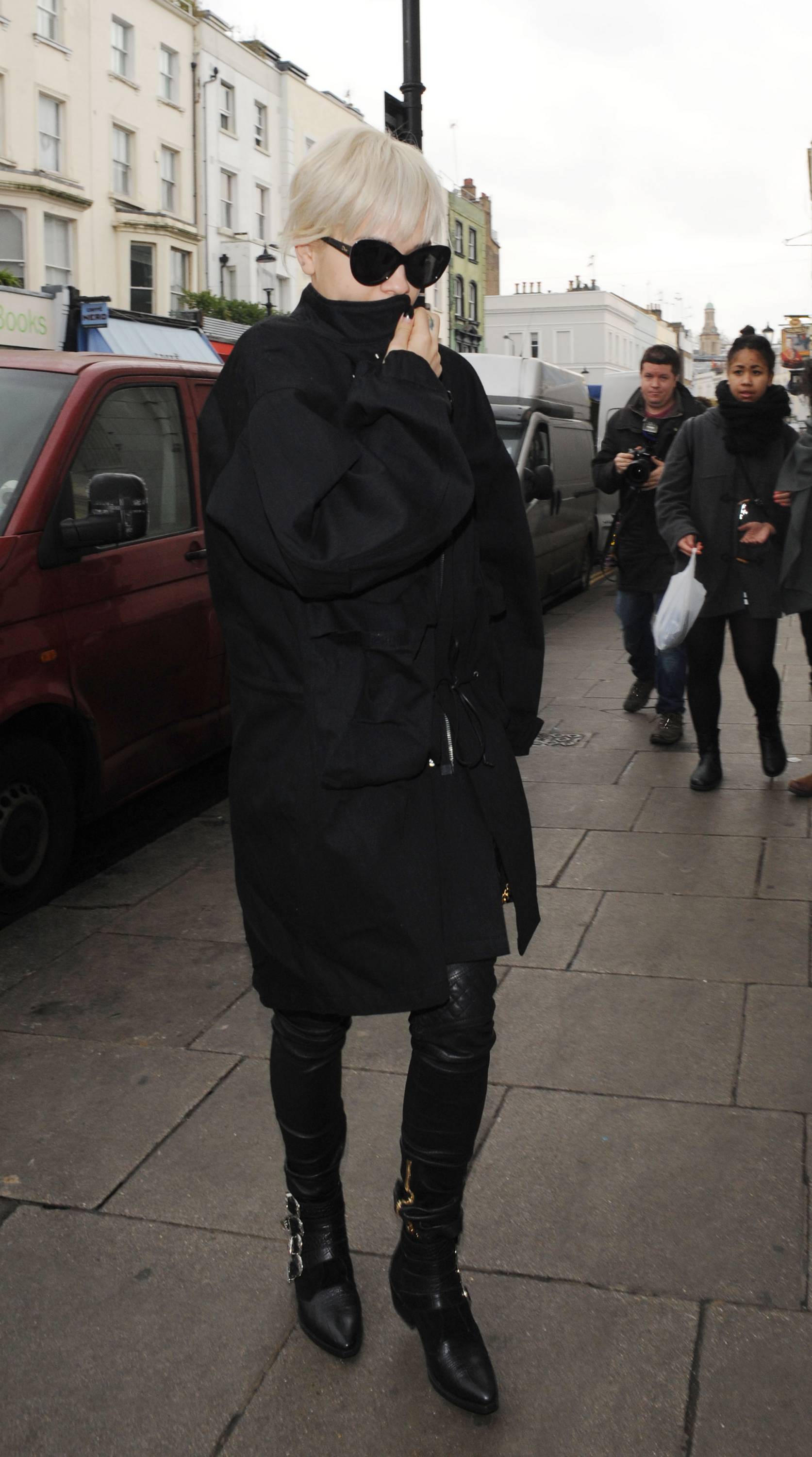 Rita Ora seen leaving her home in Notting Hill