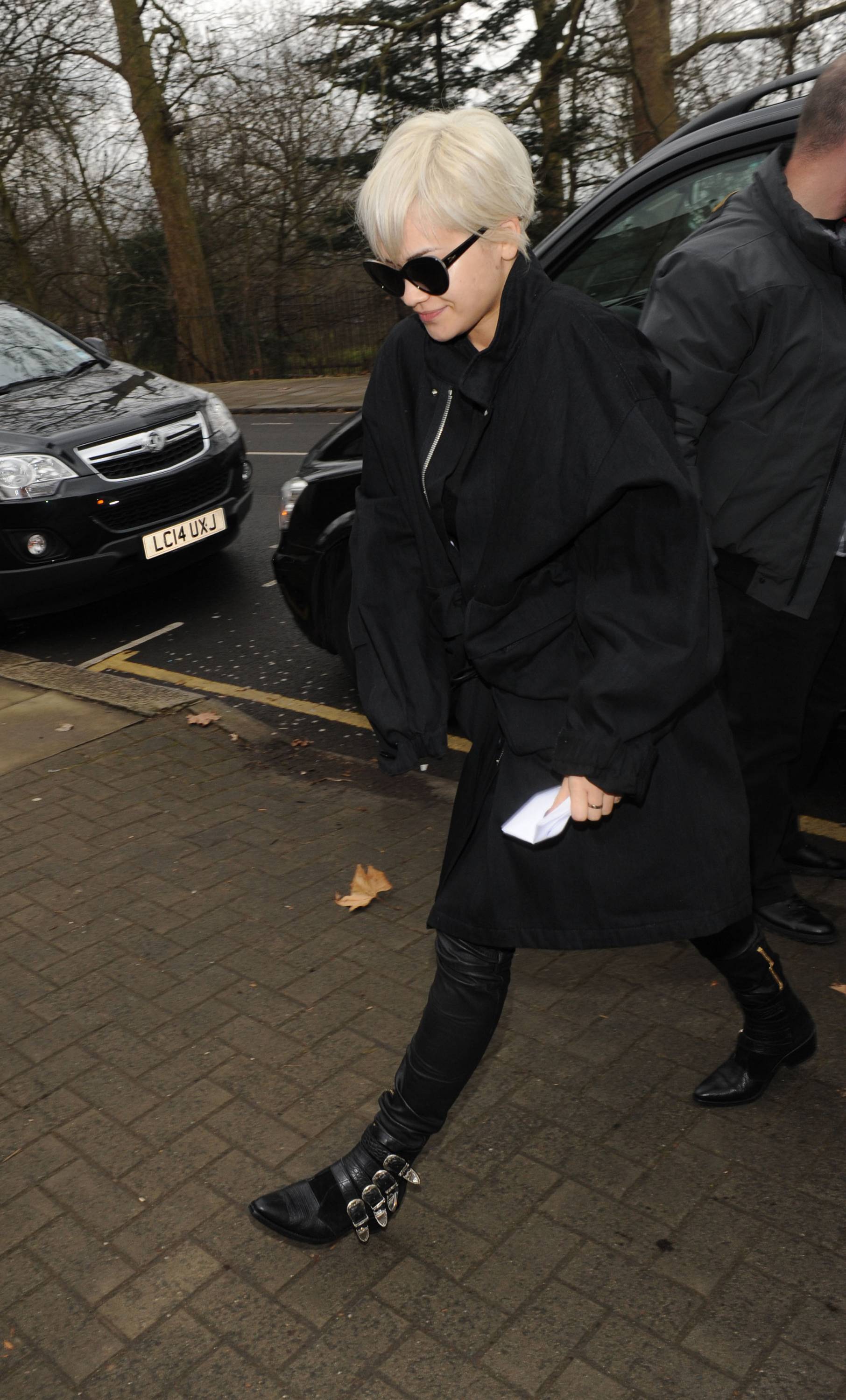 Rita Ora seen leaving her home in Notting Hill