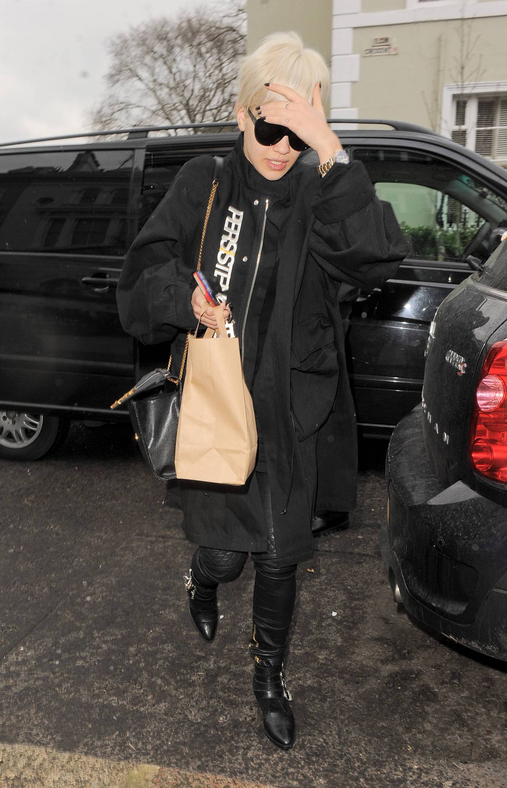 Rita Ora seen leaving her home in Notting Hill