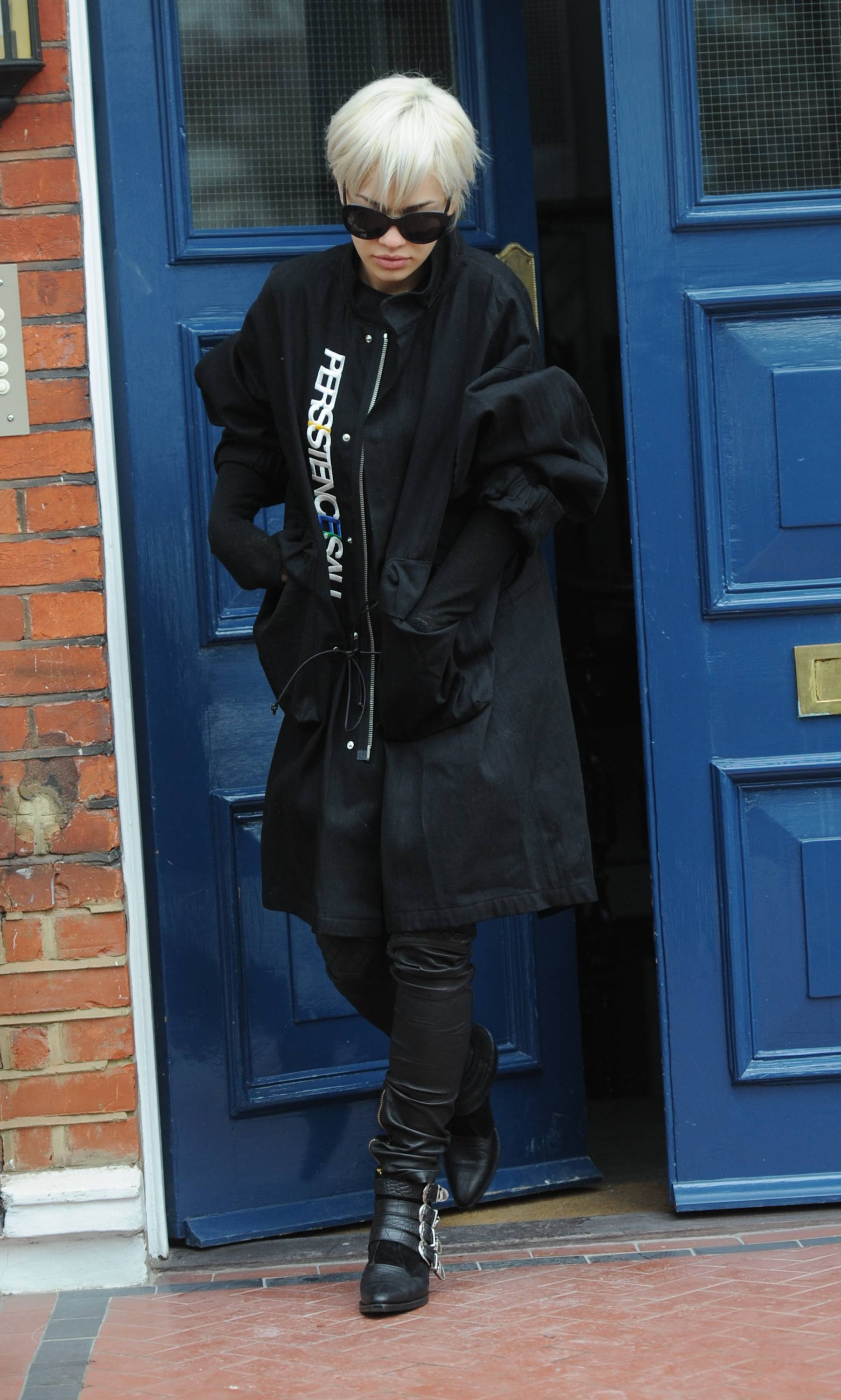 Rita Ora seen leaving her home in Notting Hill