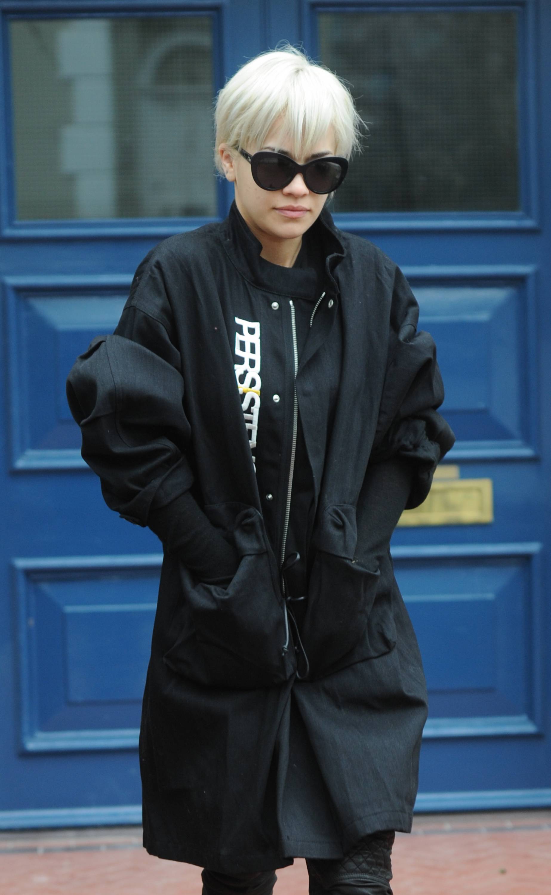 Rita Ora seen leaving her home in Notting Hill