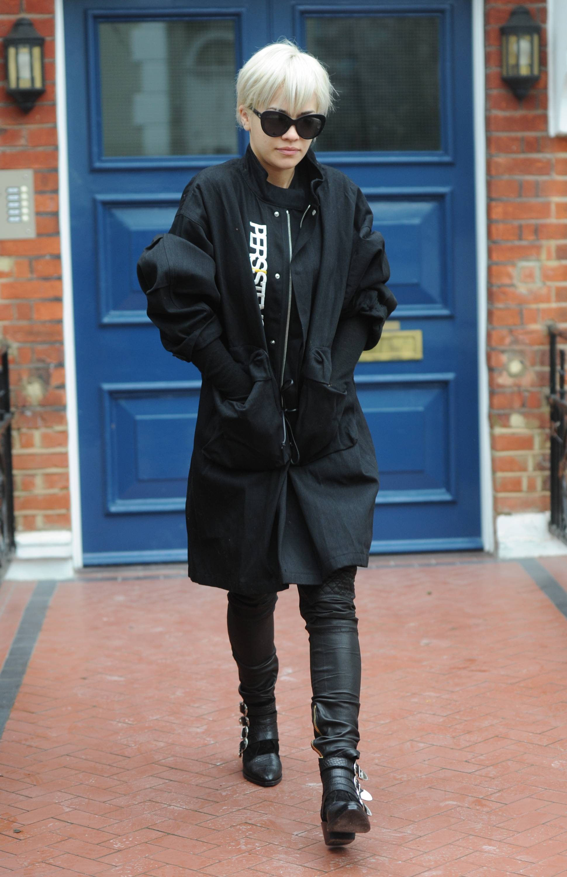 Rita Ora seen leaving her home in Notting Hill