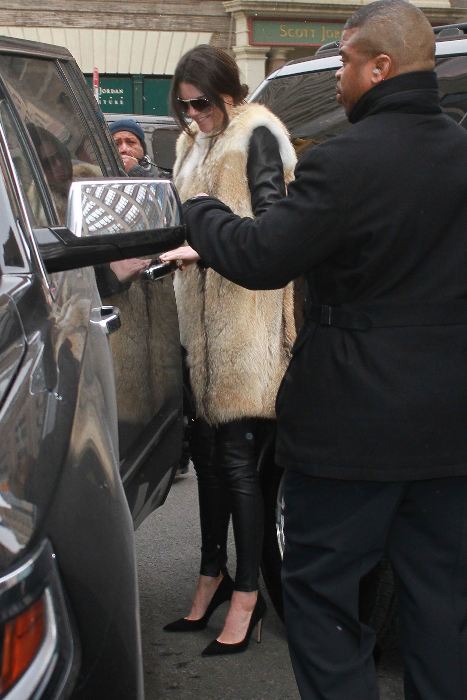 Kendall Jenner leaving the Soho Trump Hotel