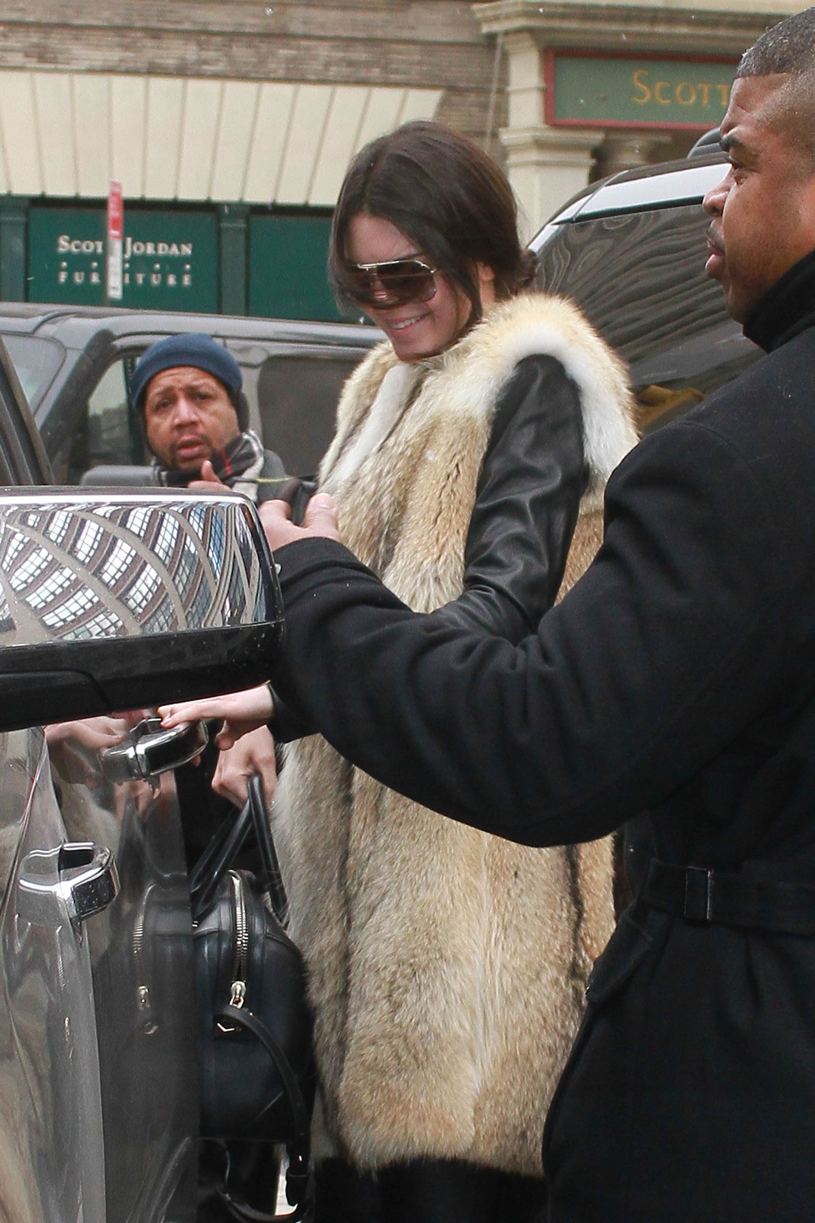 Kendall Jenner leaving the Soho Trump Hotel