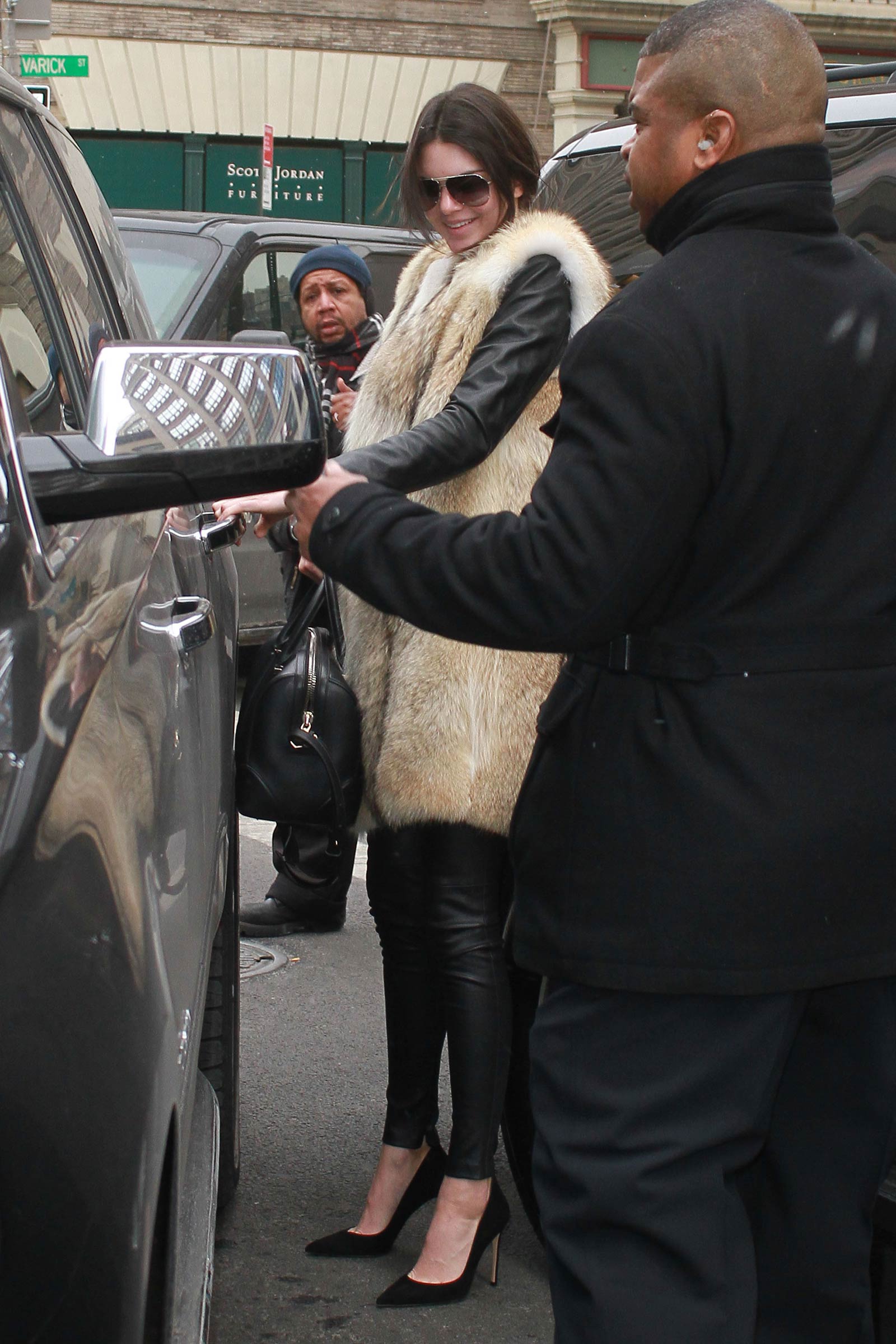 Kendall Jenner leaving the Soho Trump Hotel