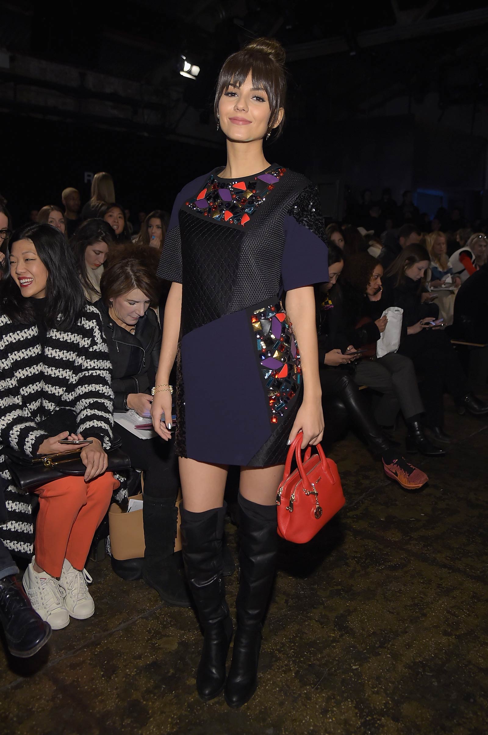 Victoria Justice attends DKNY Fashion Show