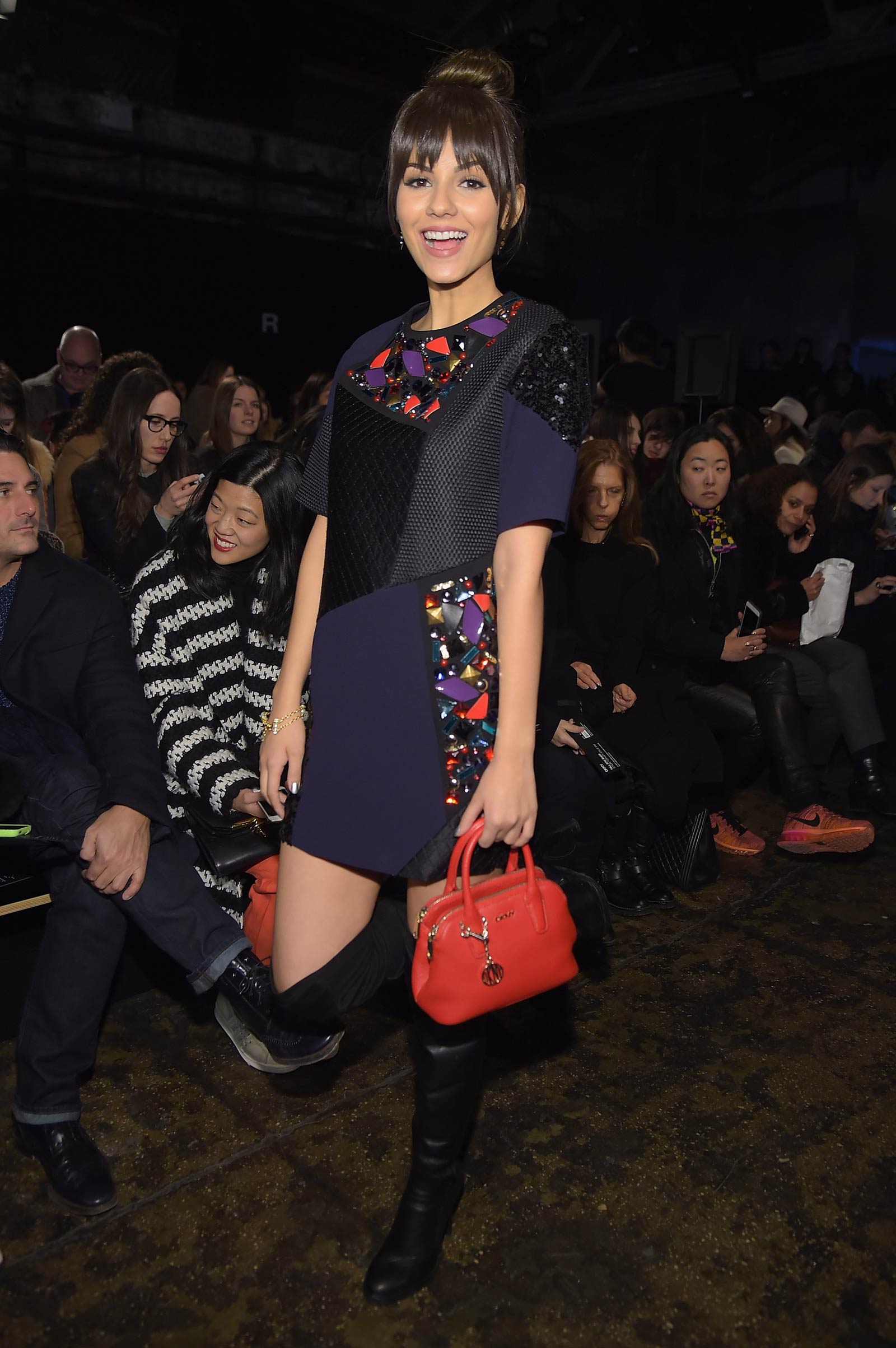 Victoria Justice attends DKNY Fashion Show
