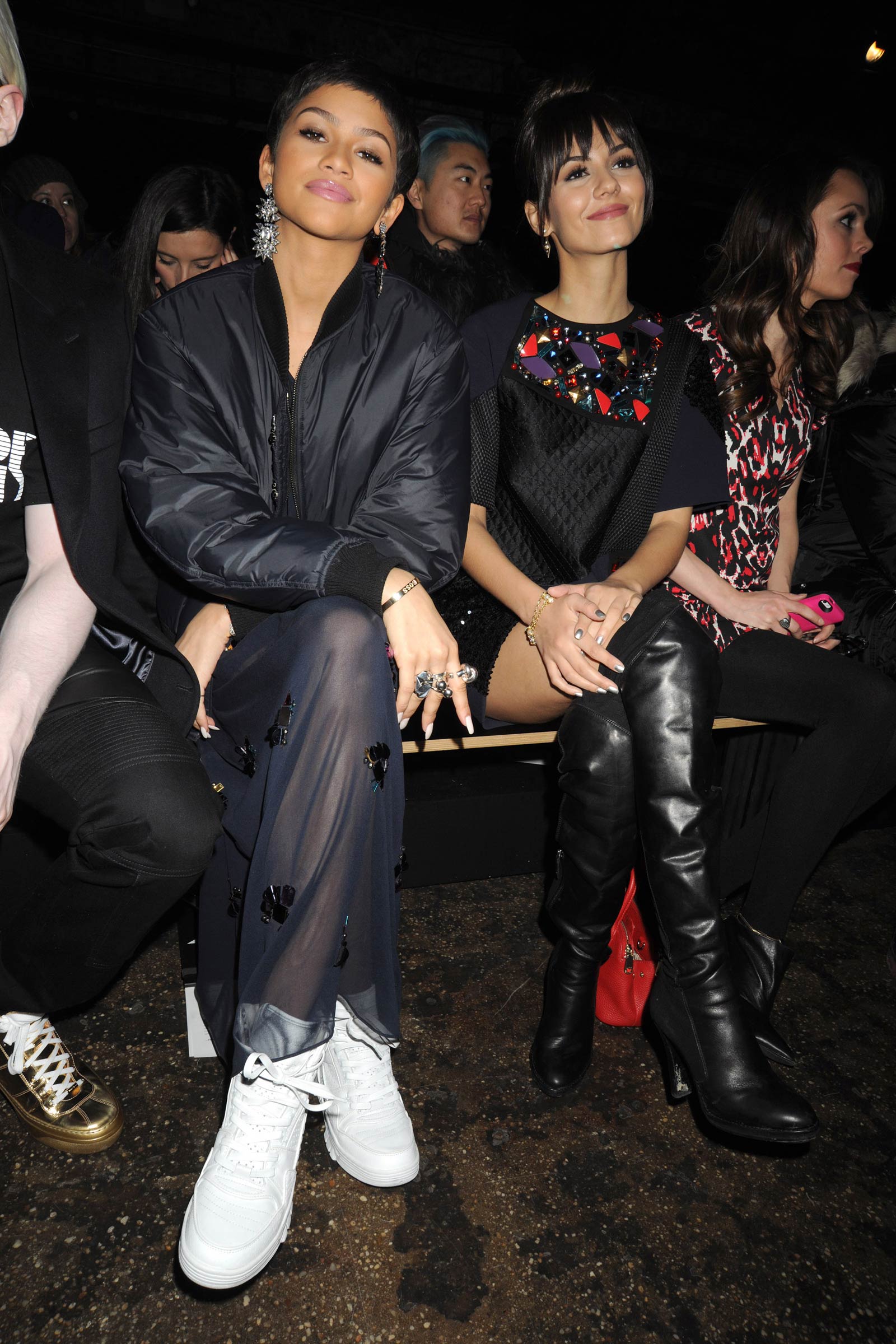 Victoria Justice attends DKNY Fashion Show