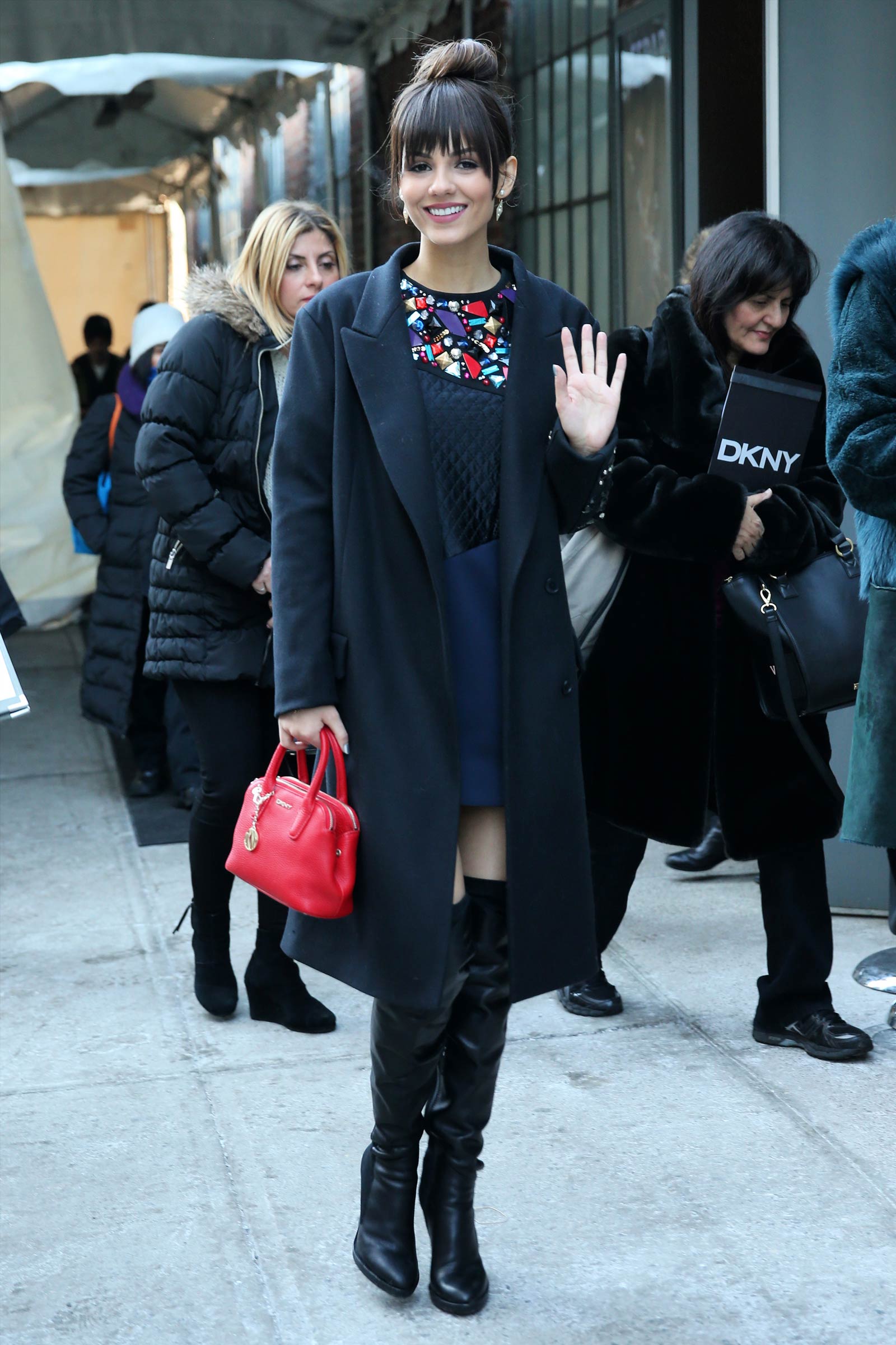 Victoria Justice attends DKNY Fashion Show