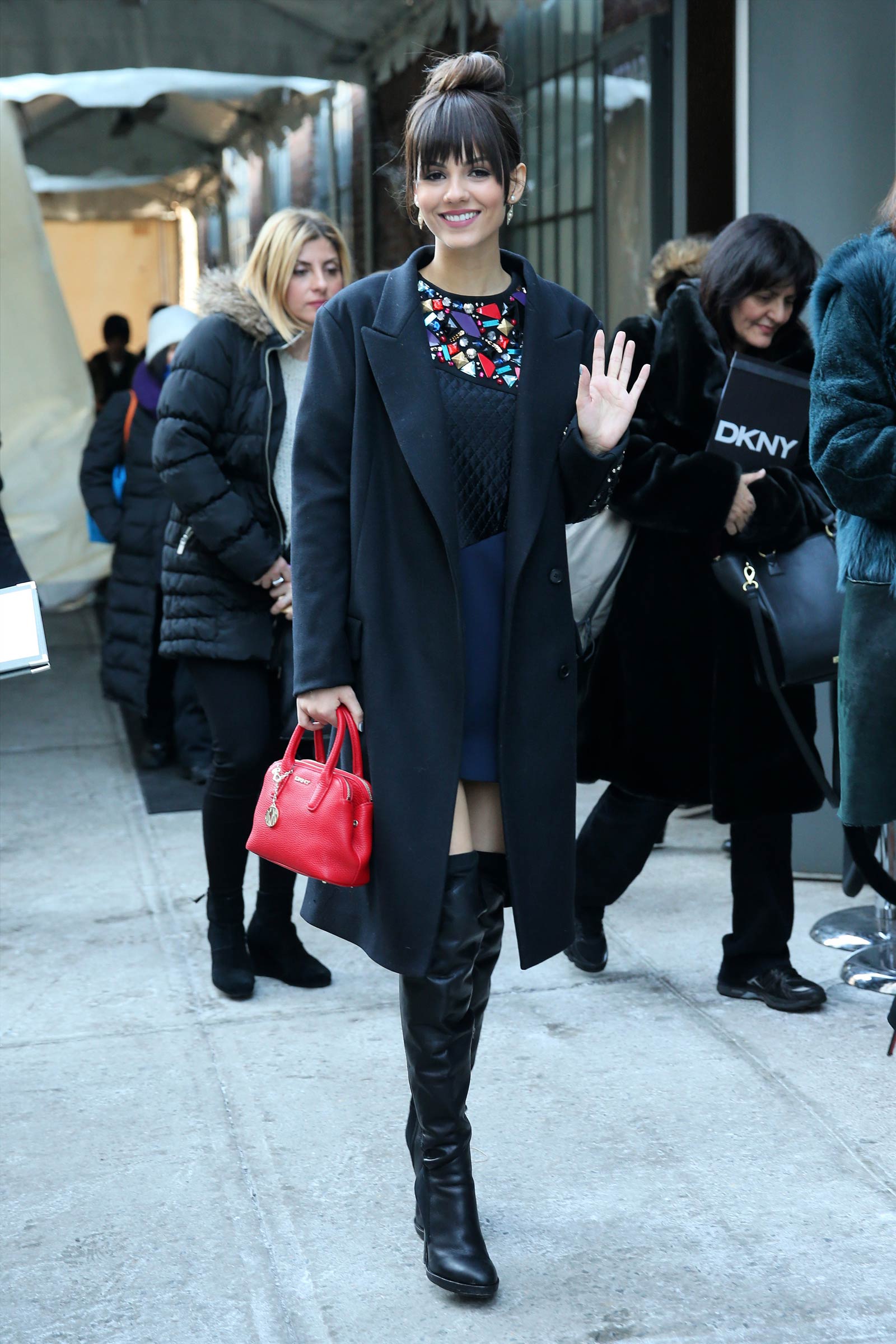 Victoria Justice attends DKNY Fashion Show