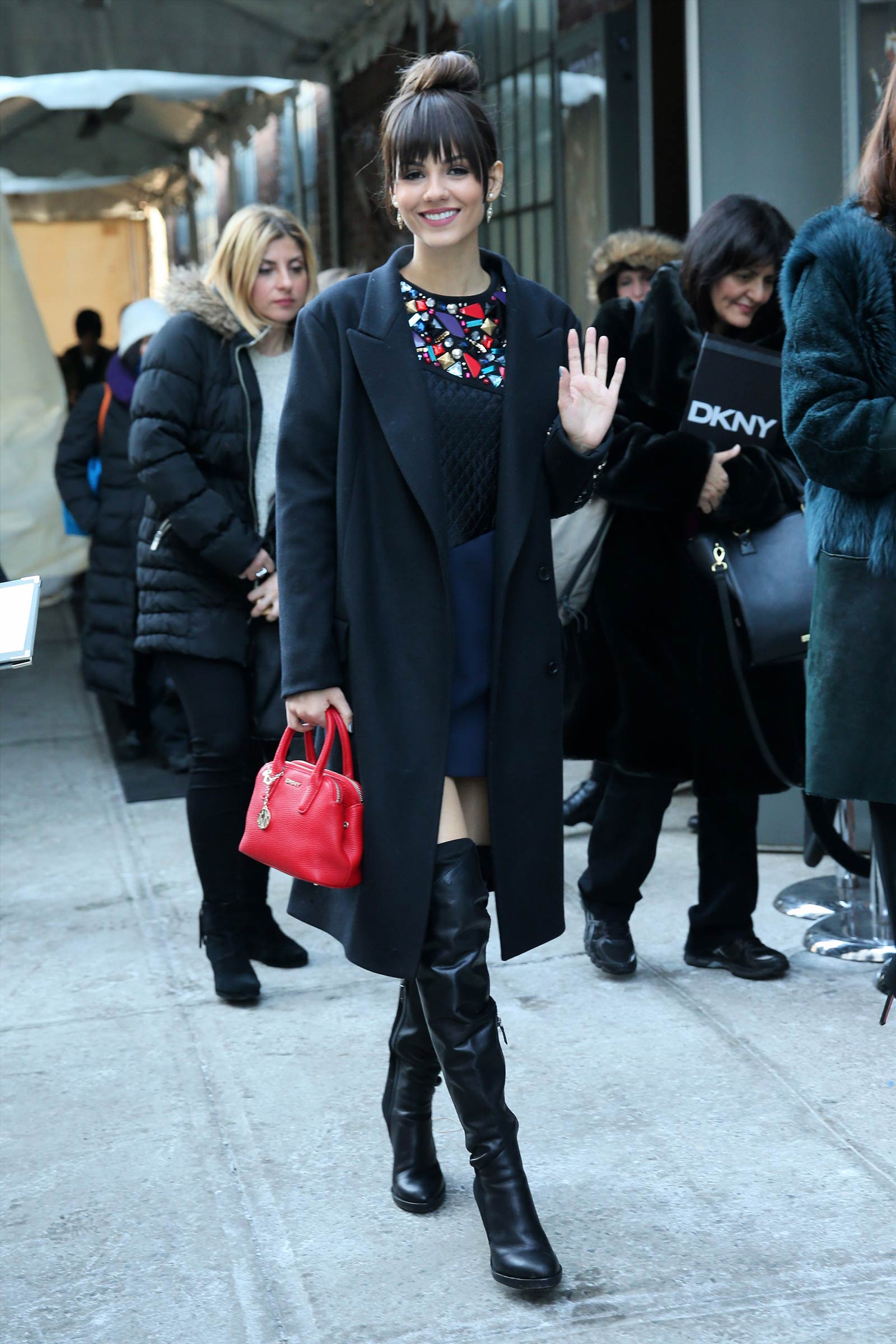 Victoria Justice attends DKNY Fashion Show