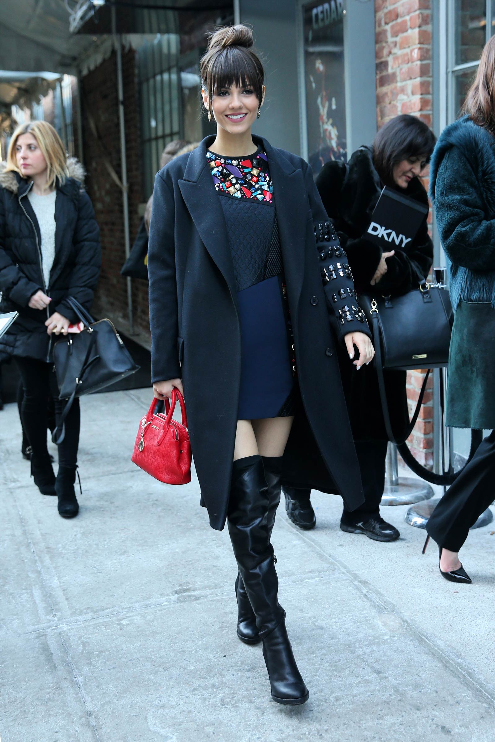 Victoria Justice attends DKNY Fashion Show