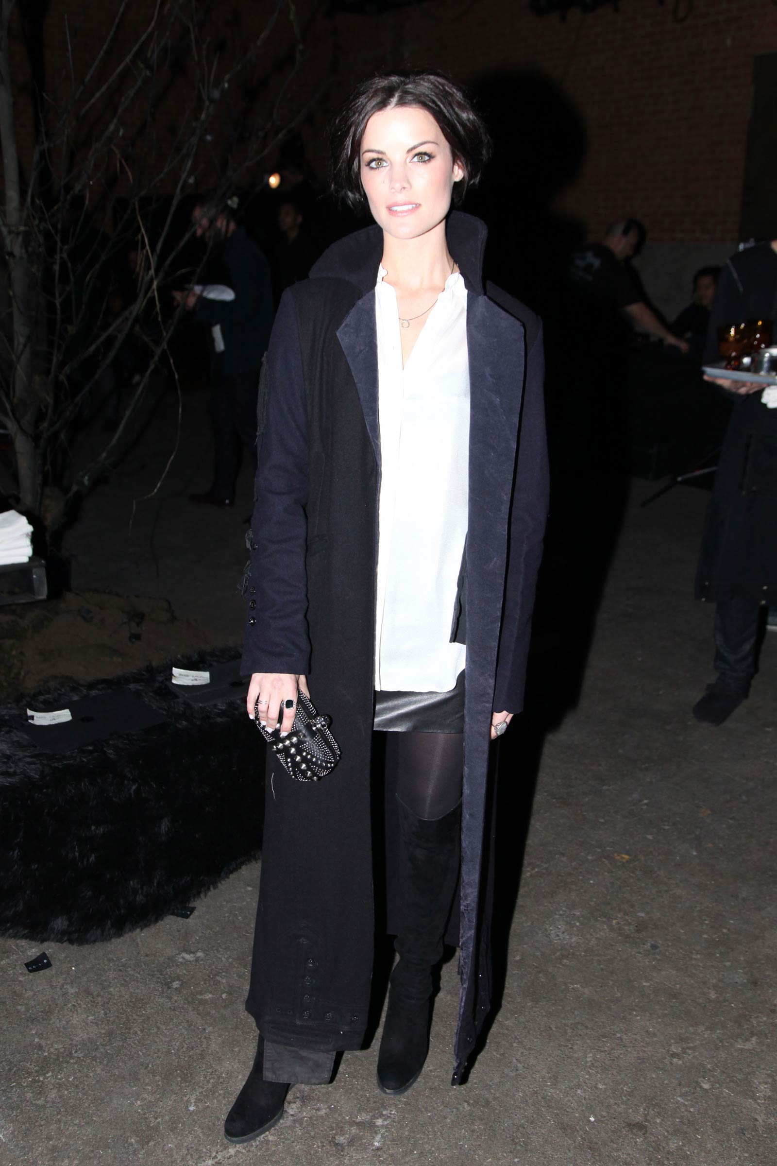 Jaimie Alexander attends Erin Fetherston Fashion Show